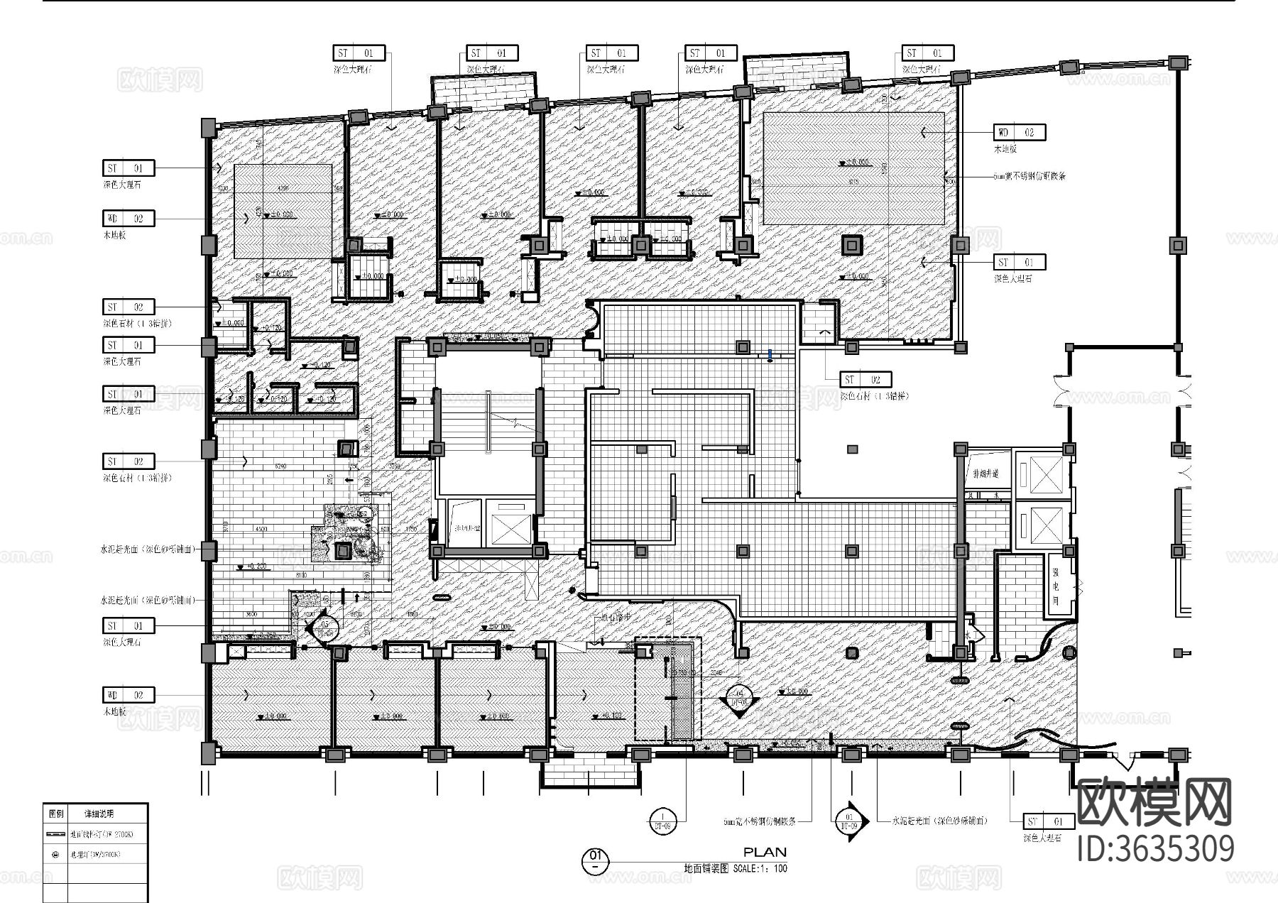 湘菜餐厅内装cad施工图下载（渲染图3）