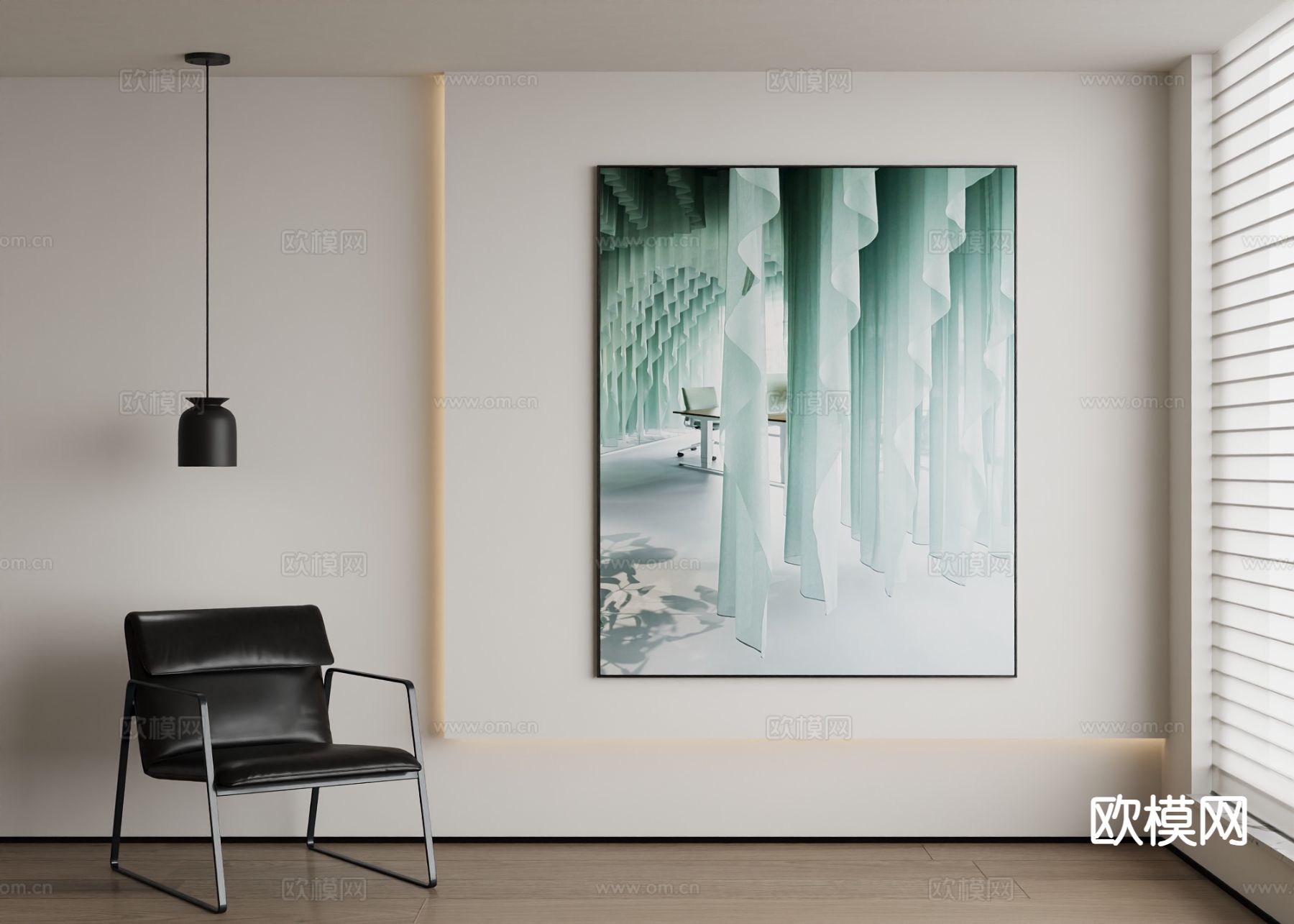 现代艺术画 写实画 装饰画3d模型下载