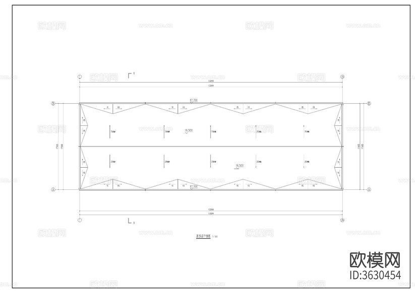 教學(xué)樓建筑cad施工圖下載(渲染圖5)