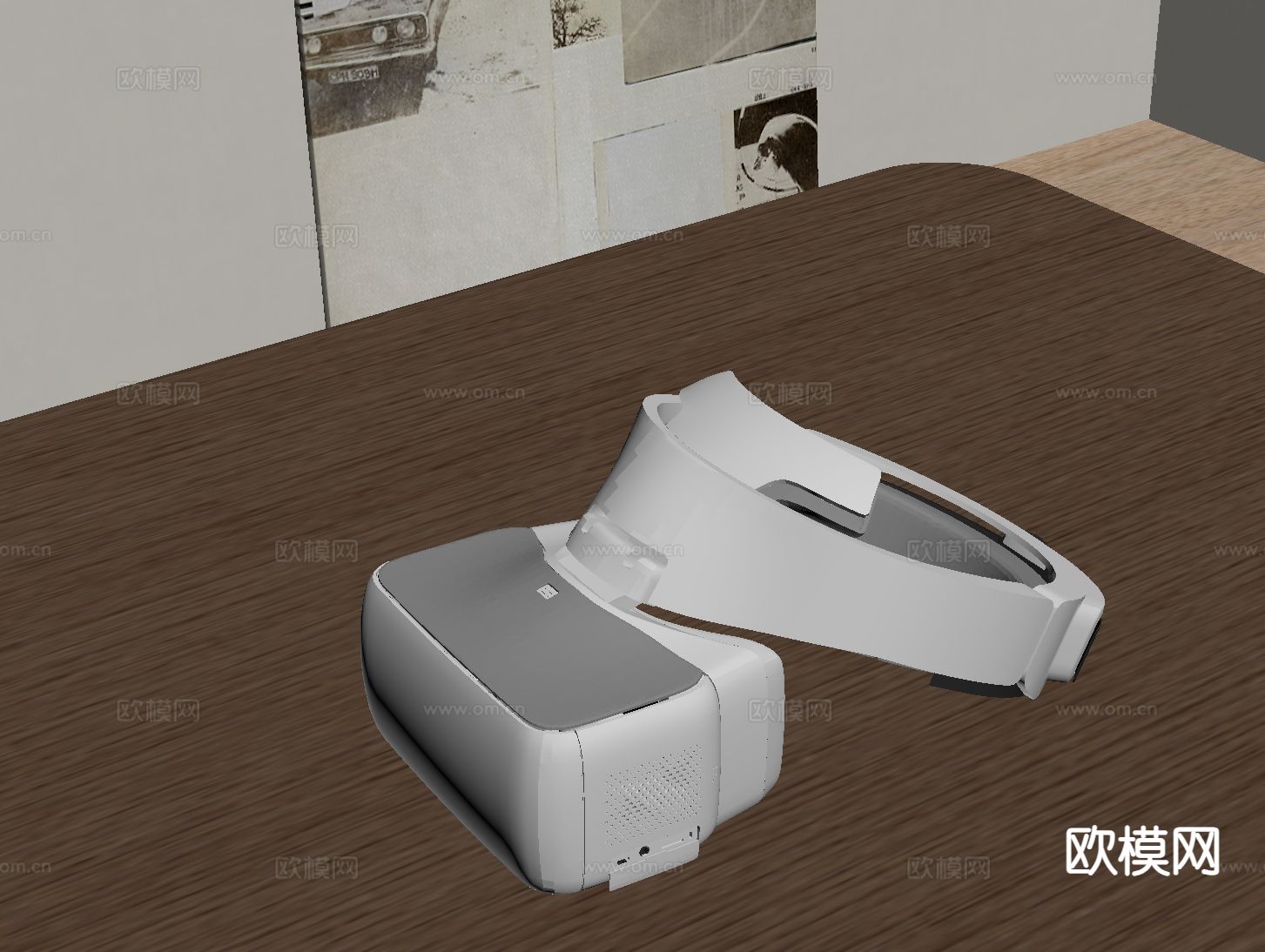 现代VR眼镜设备su模型下载（渲染图1）