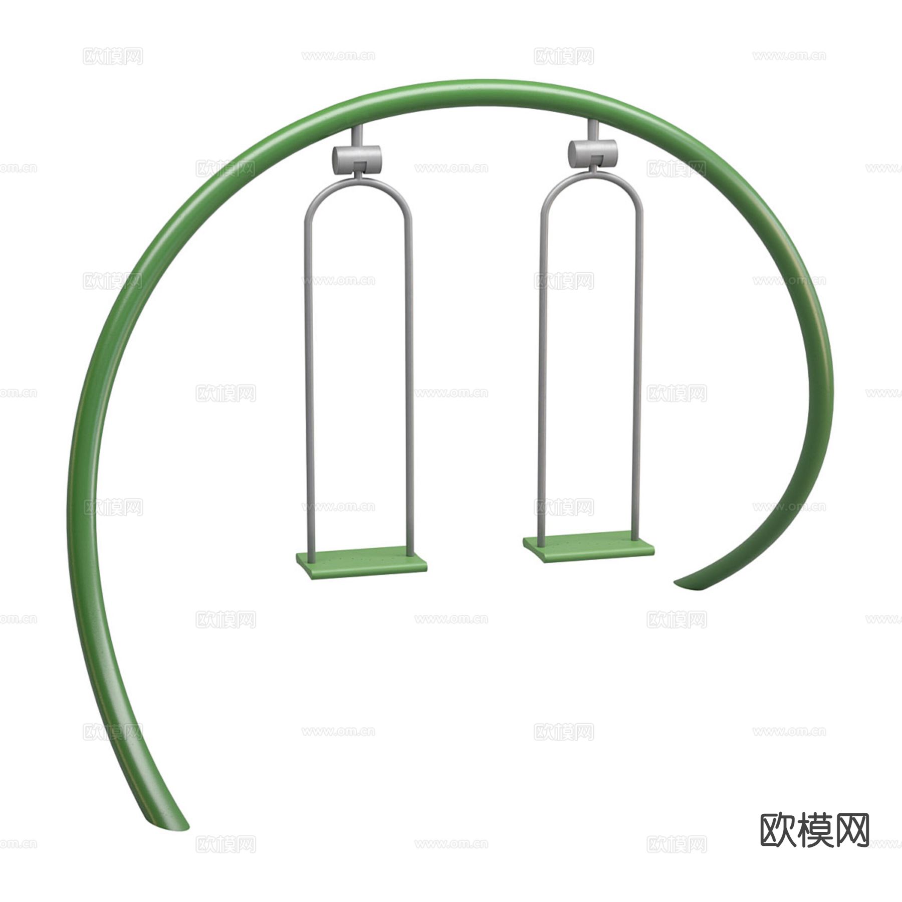 现代千秋 户外千秋椅3d模型