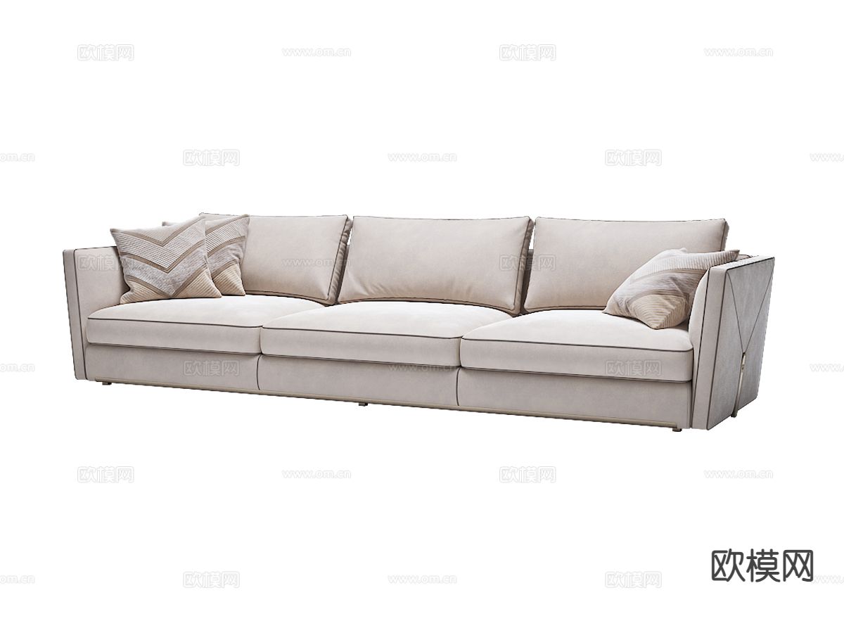 visionnaire 三人沙发3d模型下载（渲染图1）