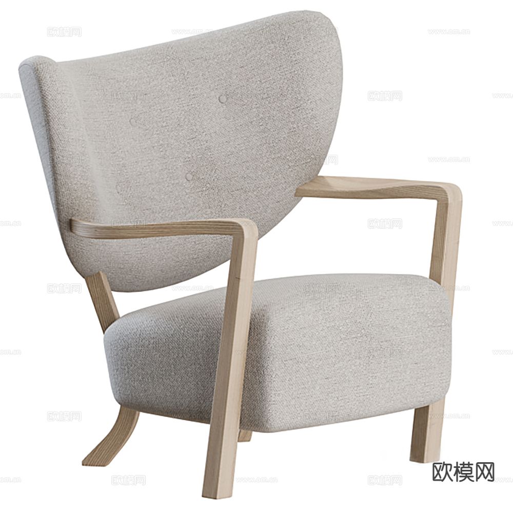 现代椅子 扶手椅 休闲椅3d模型下载
