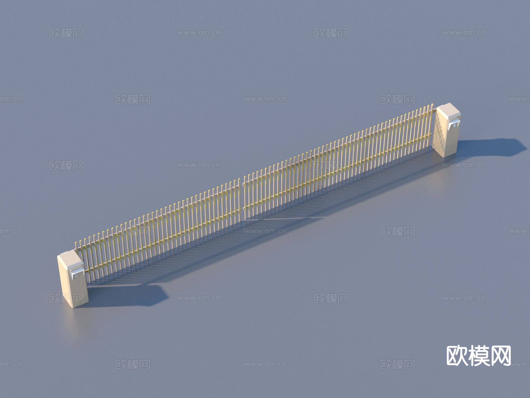 伸缩门 电动伸缩门3d模型