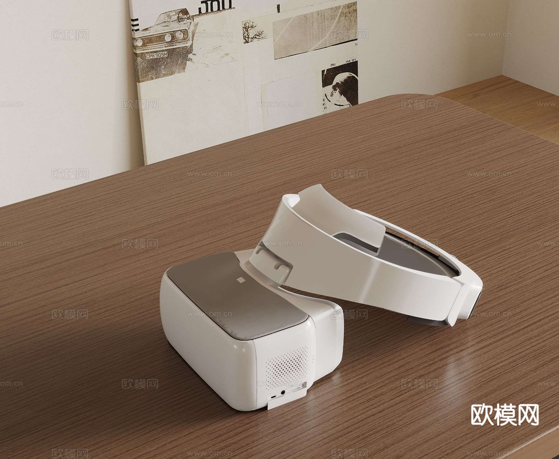 现代VR眼镜设备su模型下载（渲染图2）