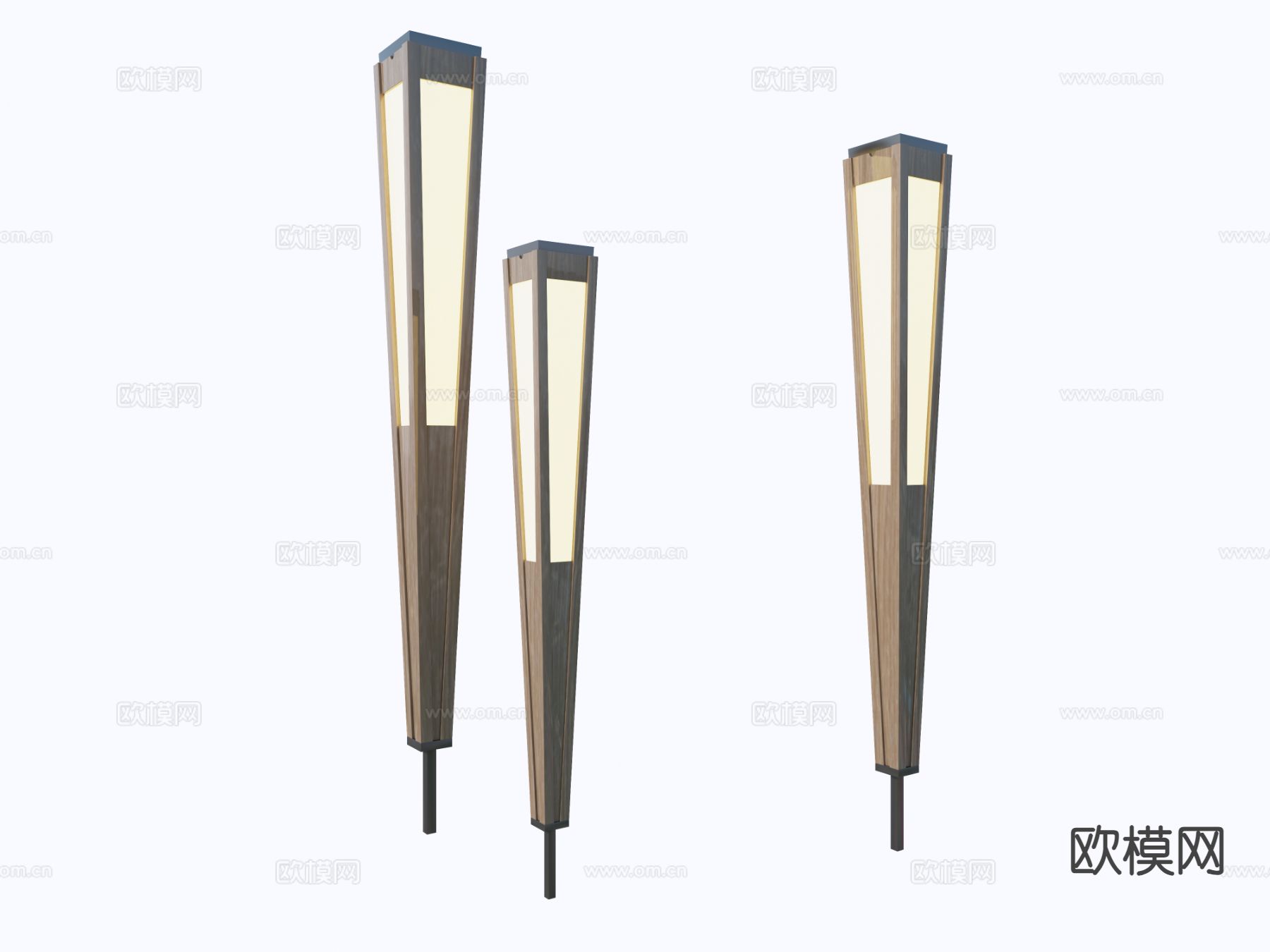 现代户外灯 庭院花园 落地灯 草坪灯 氛围灯3d模型