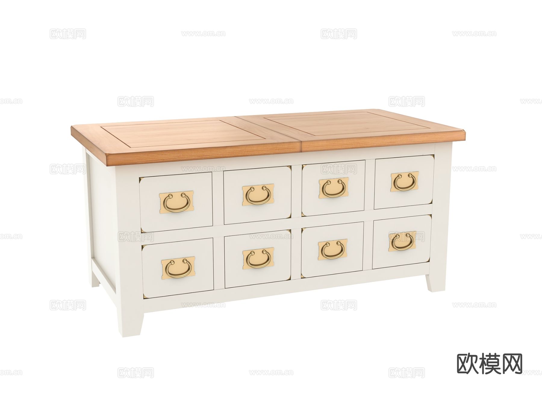 北欧斗柜 边柜3d模型下载