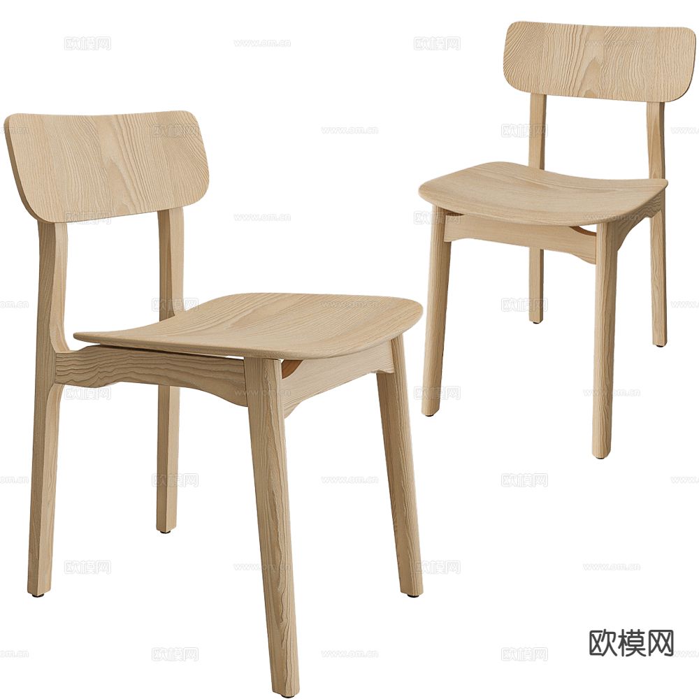 Chairs & More 侘寂椅子 餐椅3d模型