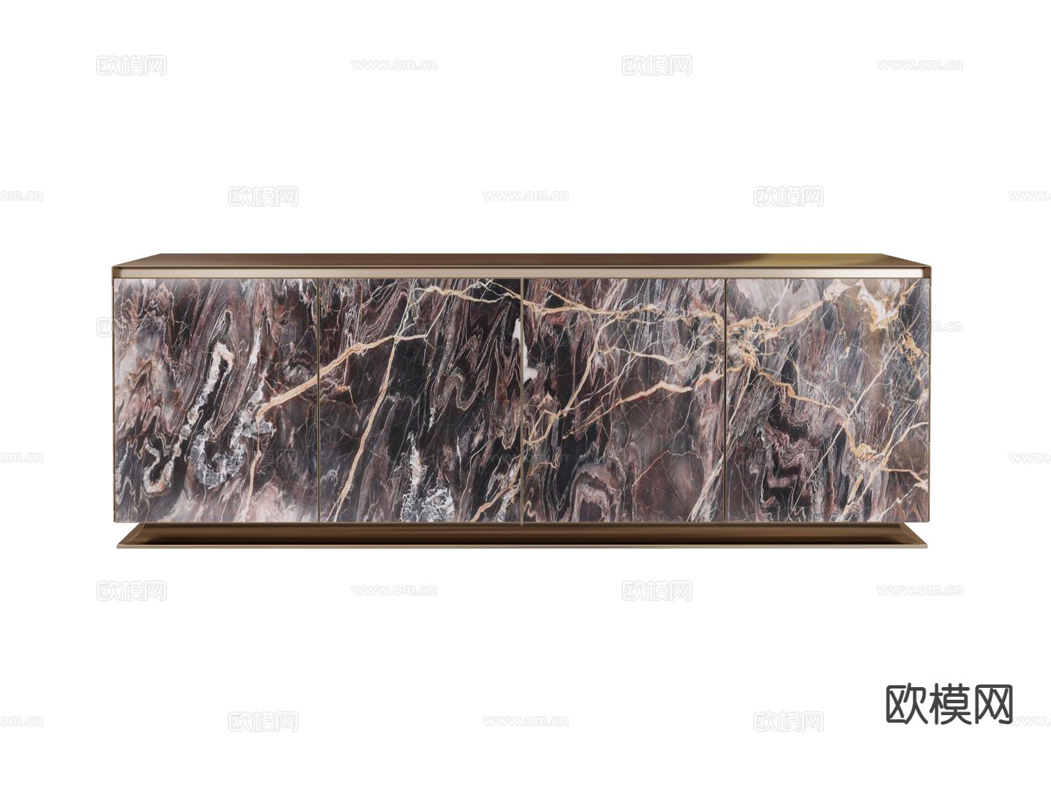 visionnaire 电视柜3d模型下载（渲染图1）