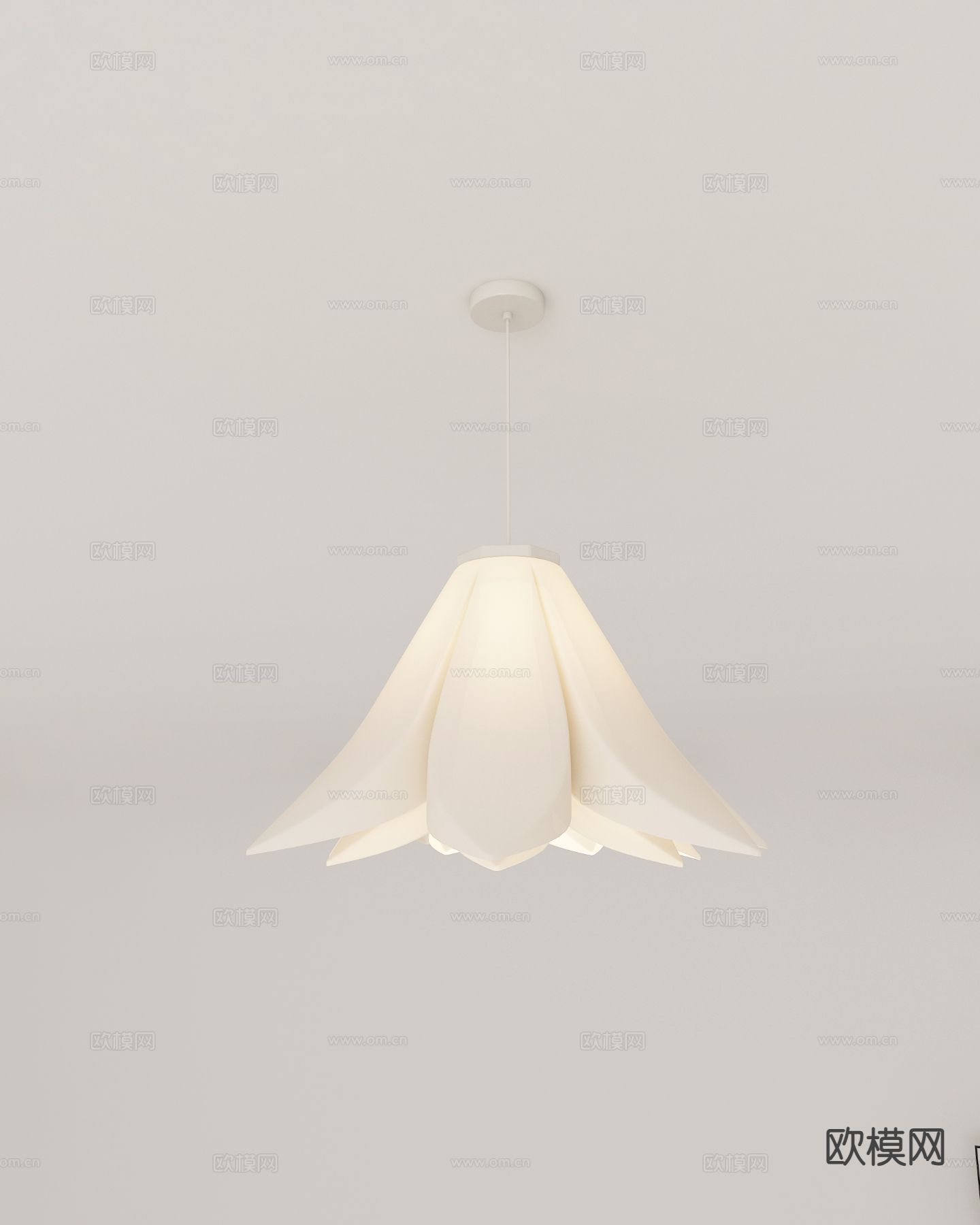 奶油风吊灯 餐厅吊灯3d模型下载