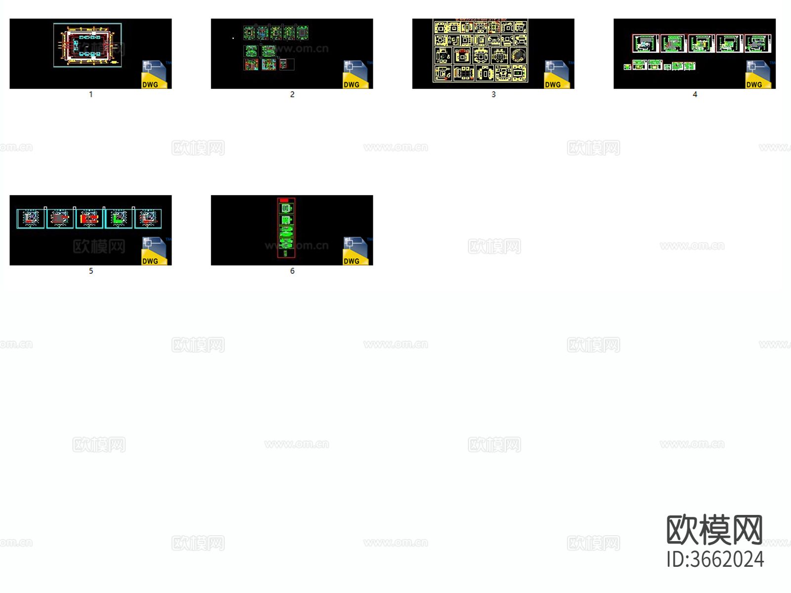公司酒店办公会所VIP贵宾接待室客厅会议室cad平面图下载（渲染图2）