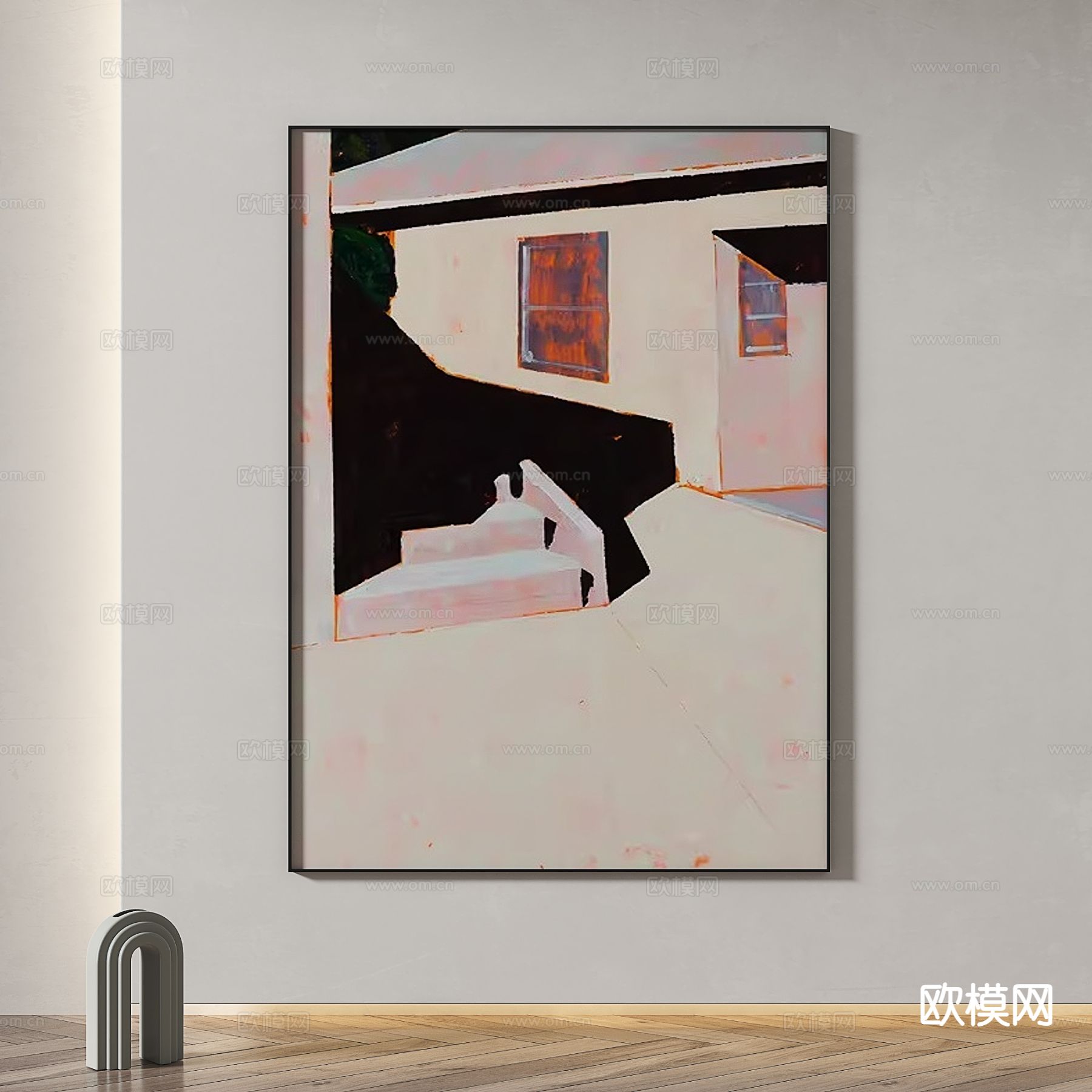 装饰画 油画 抽象画 挂画3d模型