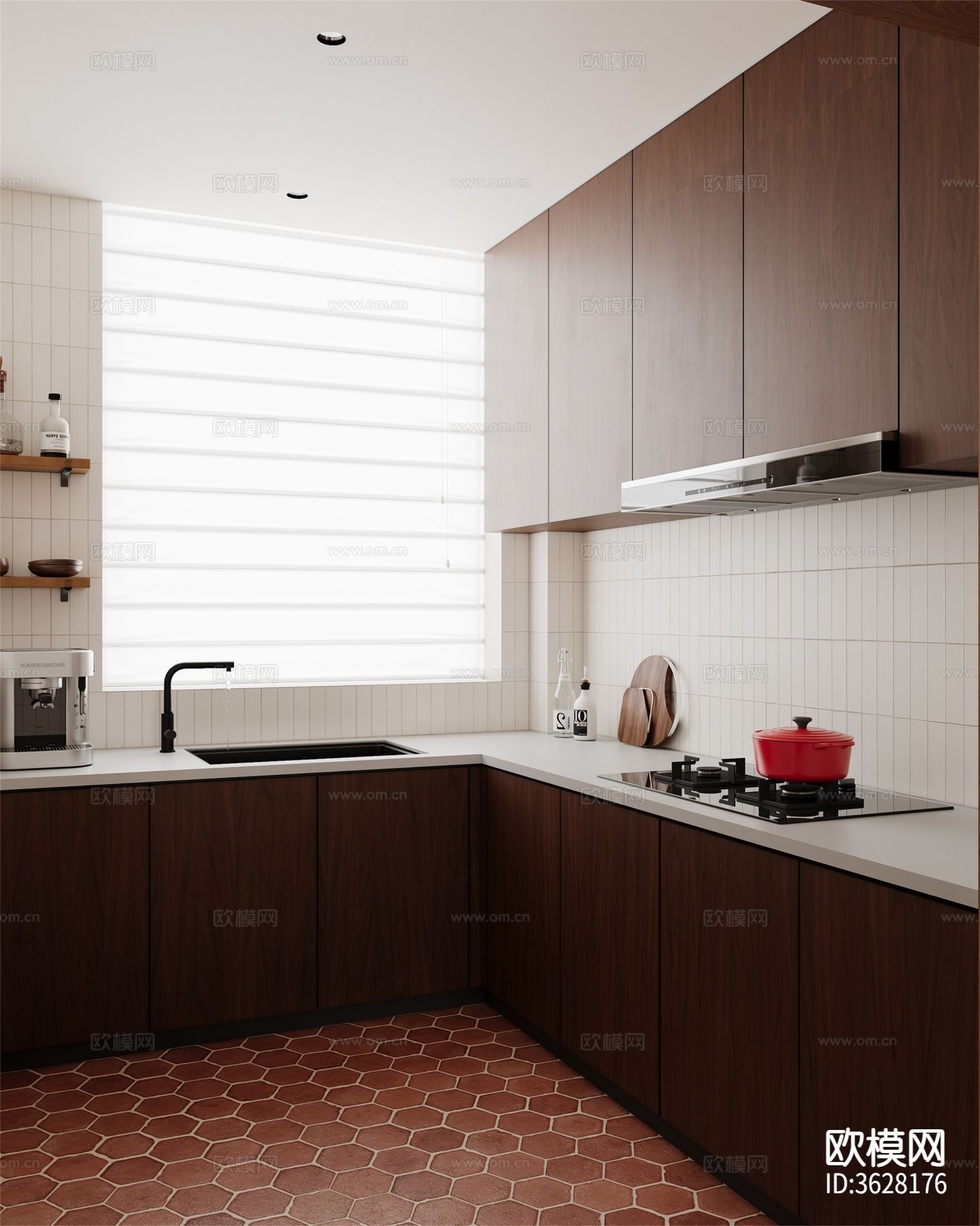 中古风客餐厅效果图下载（渲染图6）