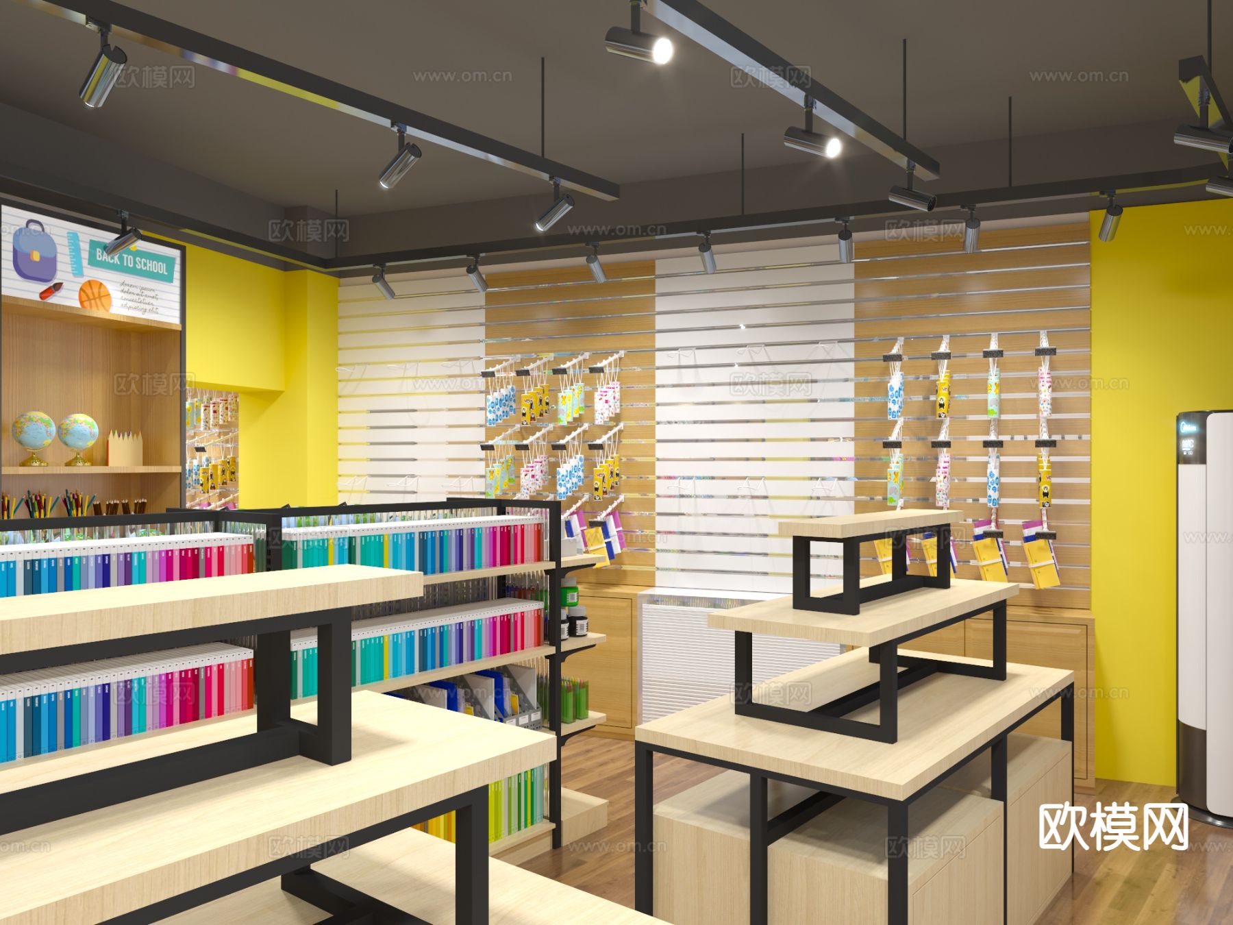 现代文具店su模型下载（渲染图4）