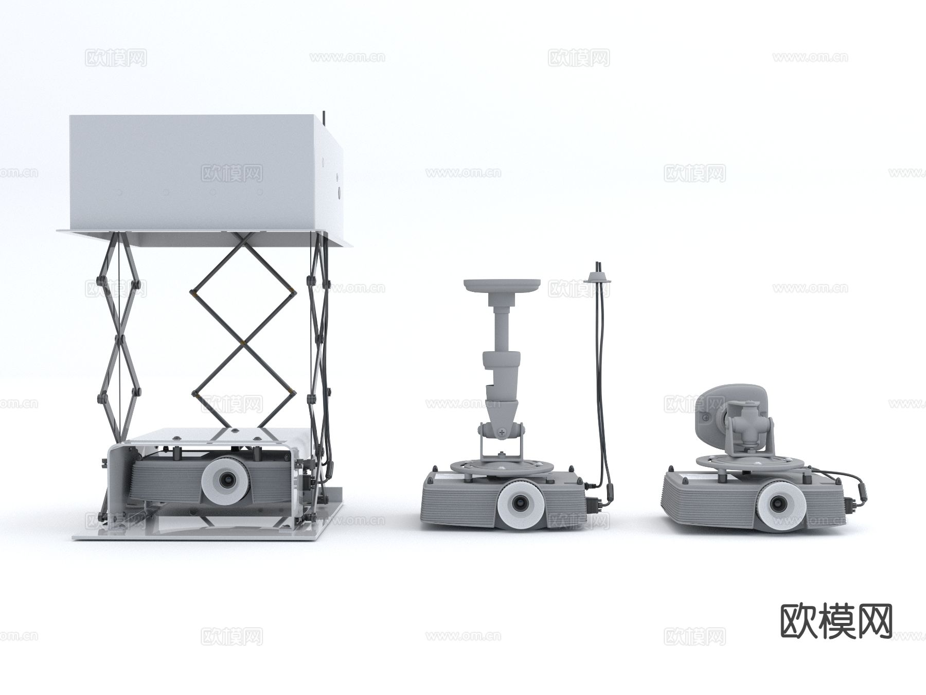 现代摄像头 电子投影仪3d模型