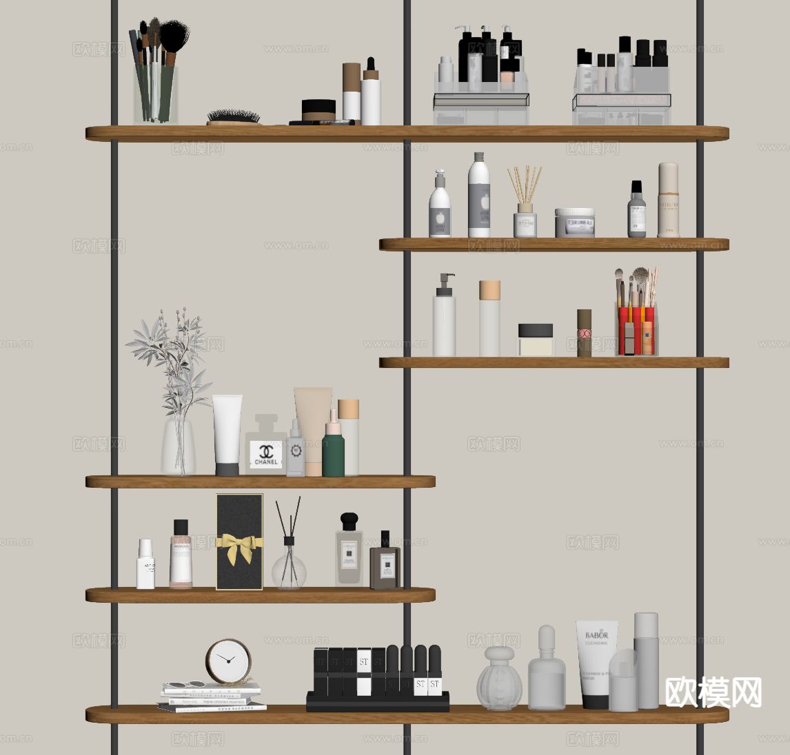 化妆品 护肤品 洗漱用品su模型下载（渲染图1）