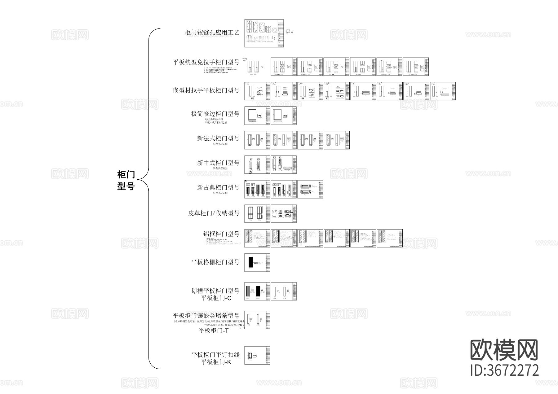 整木家居 标准工艺cad平面图下载（渲染图5）