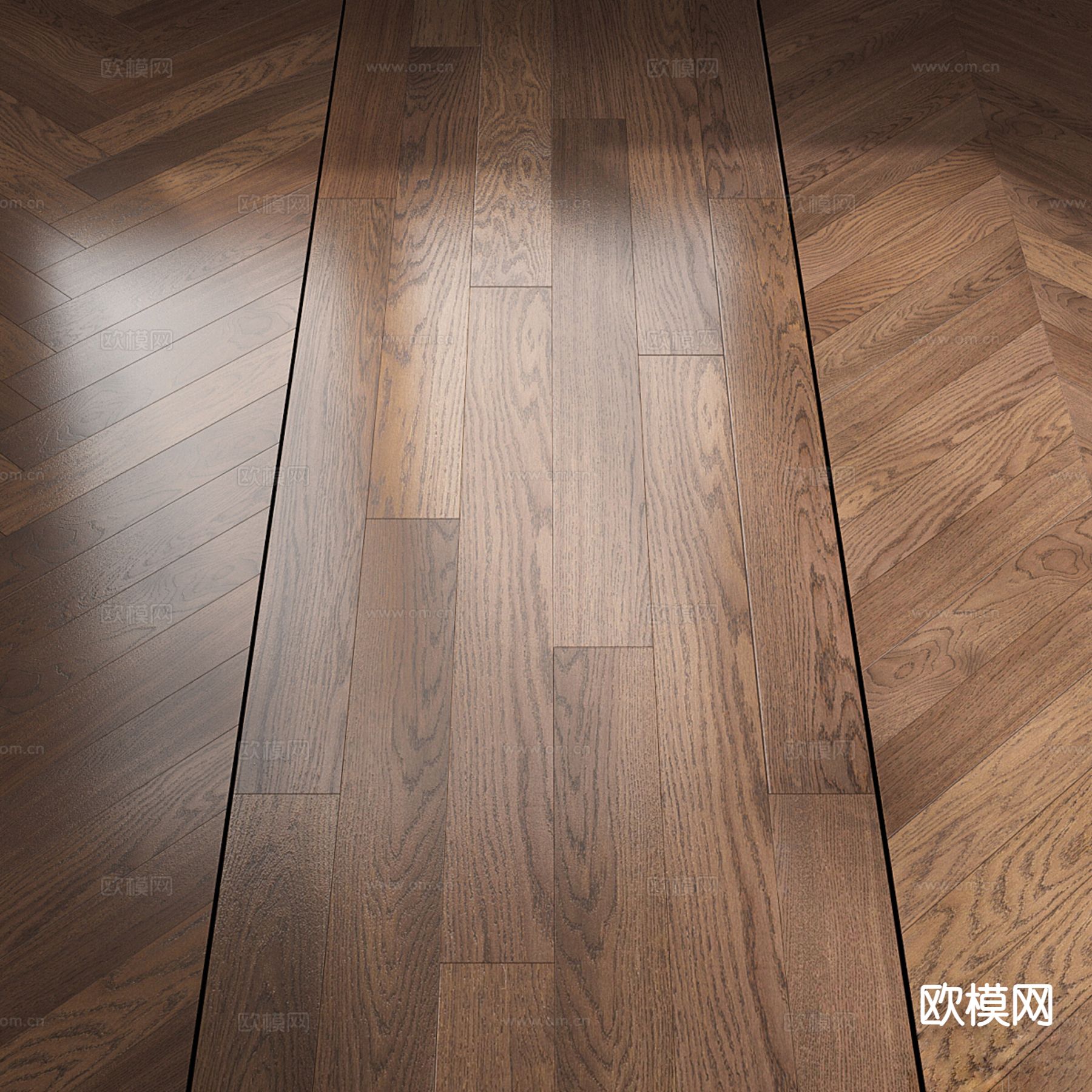 简约木地板3d模型下载