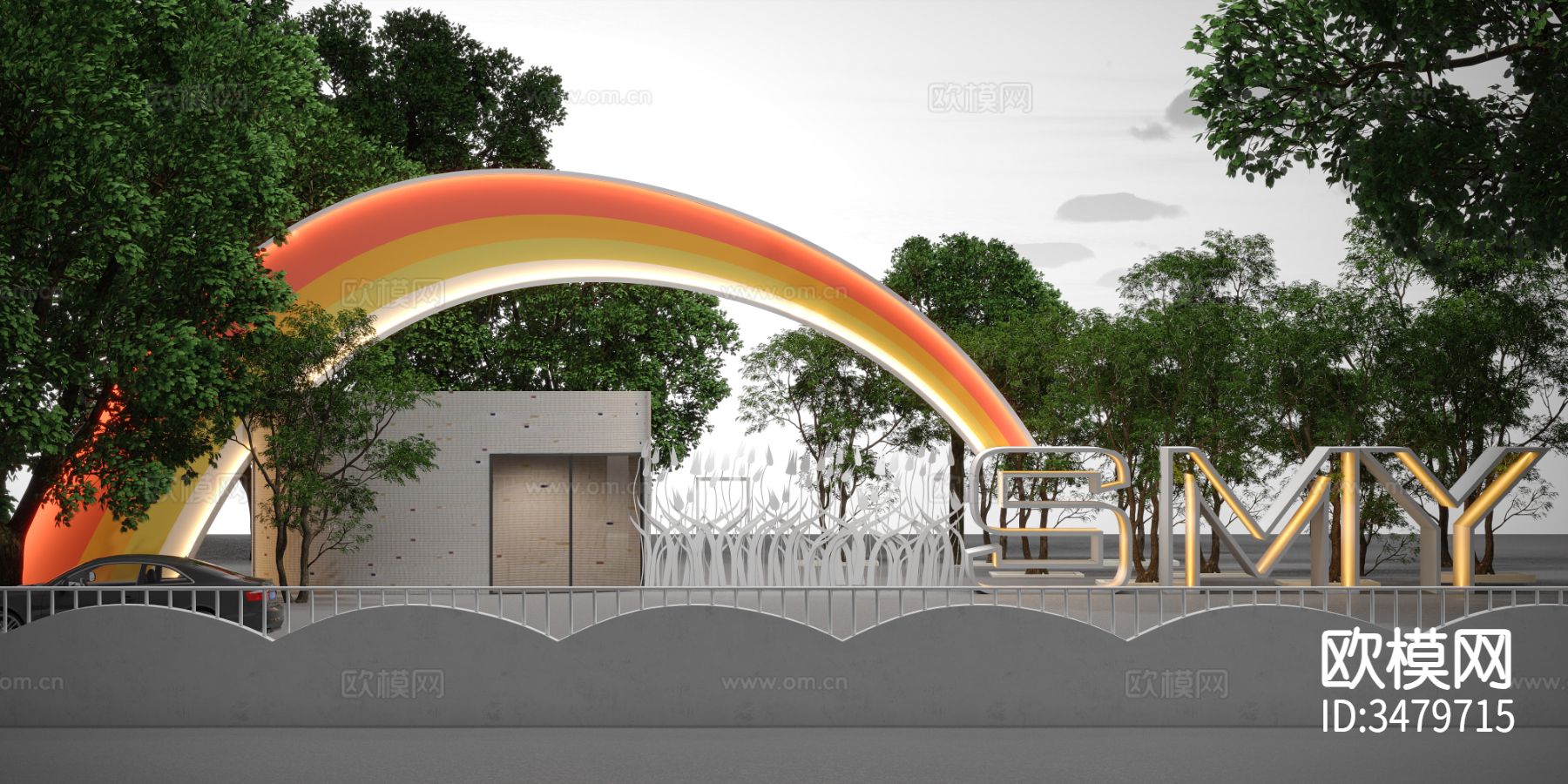 文教空间 幼儿园装修效果图下载（渲染图5）