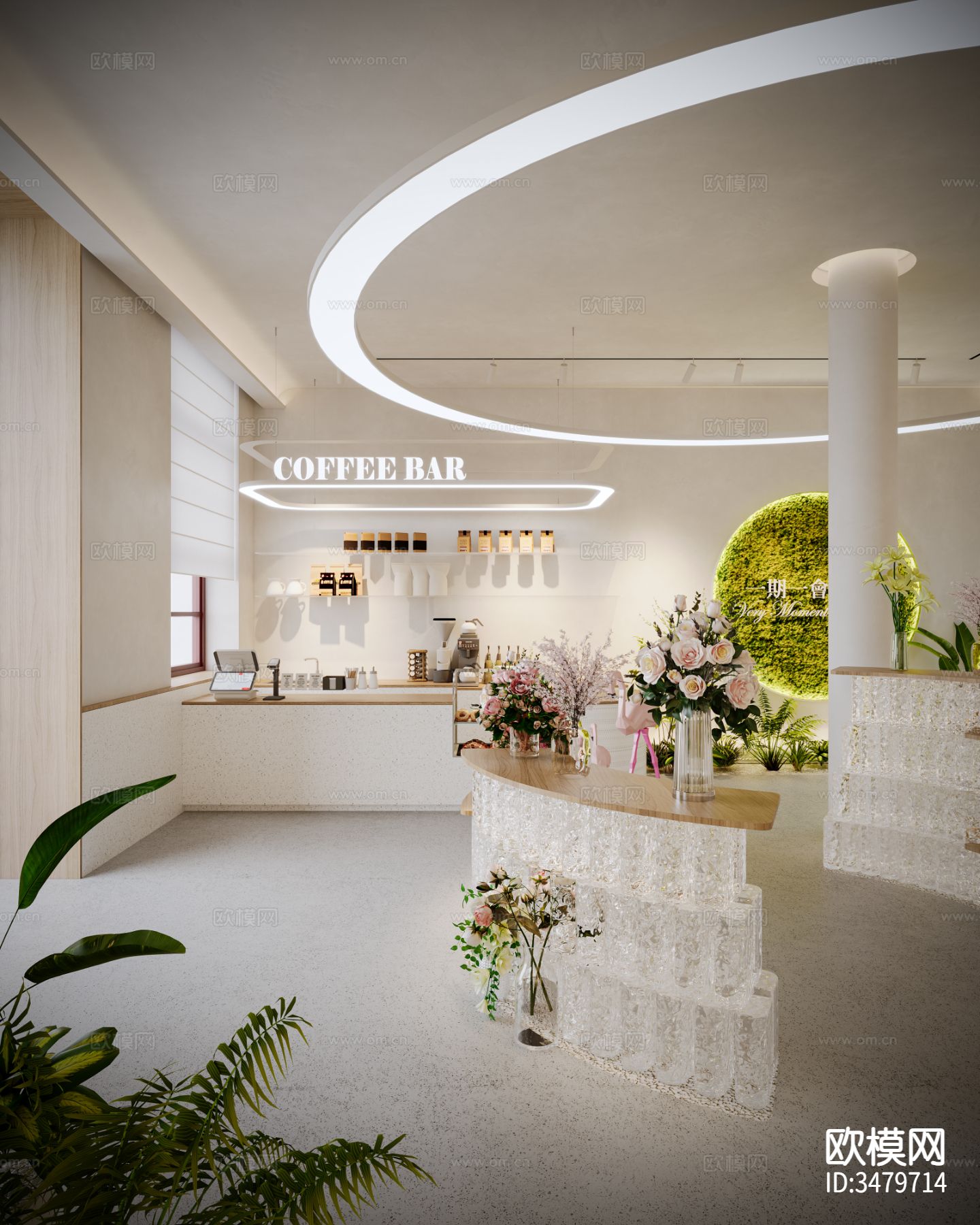 猫咪咖馆厅装修效果图下载（渲染图8）