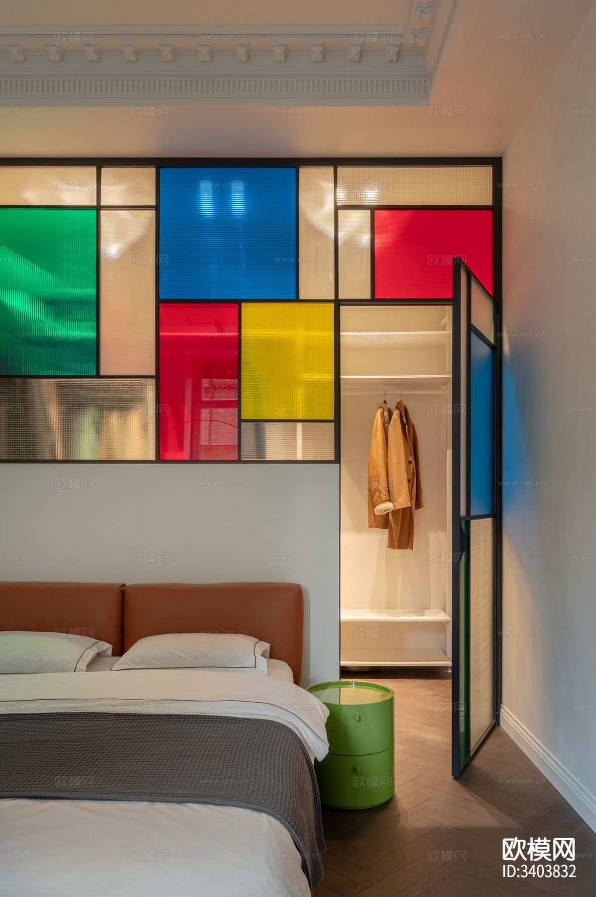 法式混搭风公寓装修效果图下载（渲染图11）