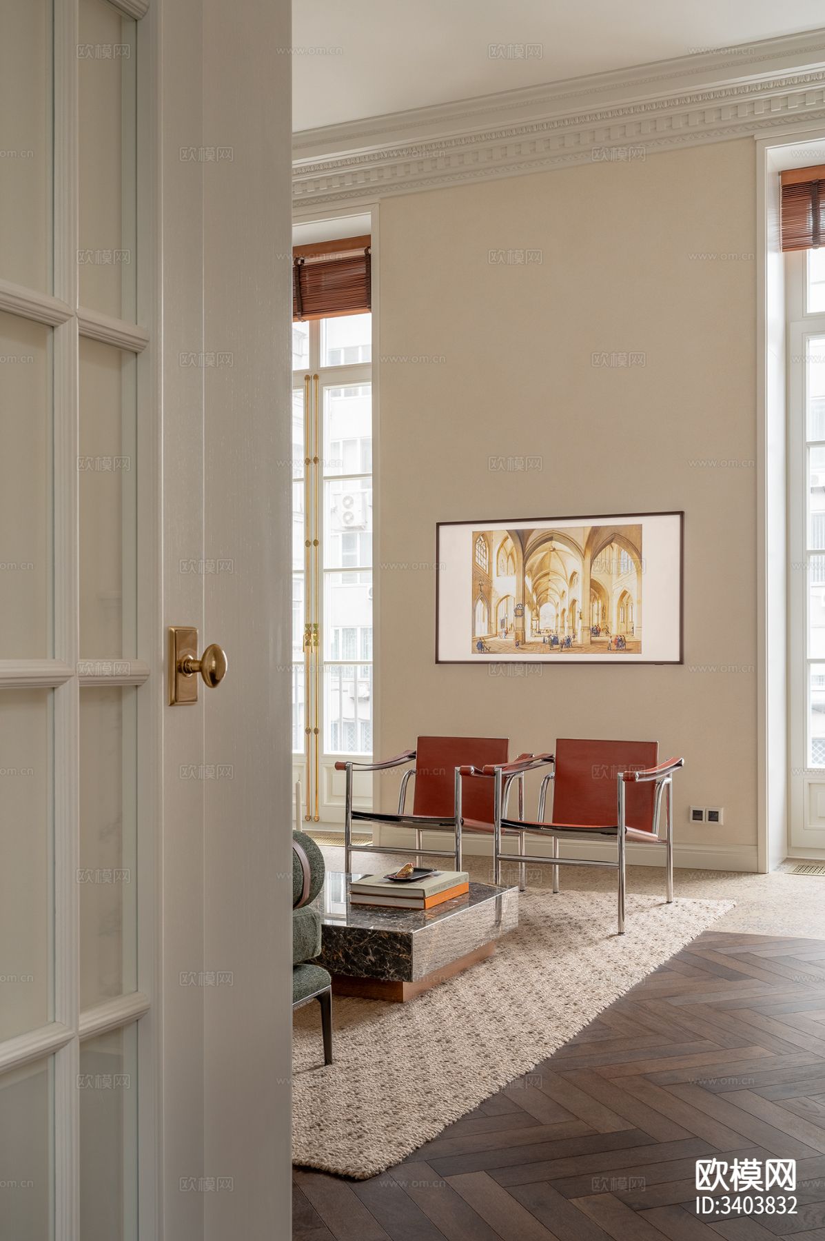 法式混搭风公寓装修效果图下载（渲染图17）