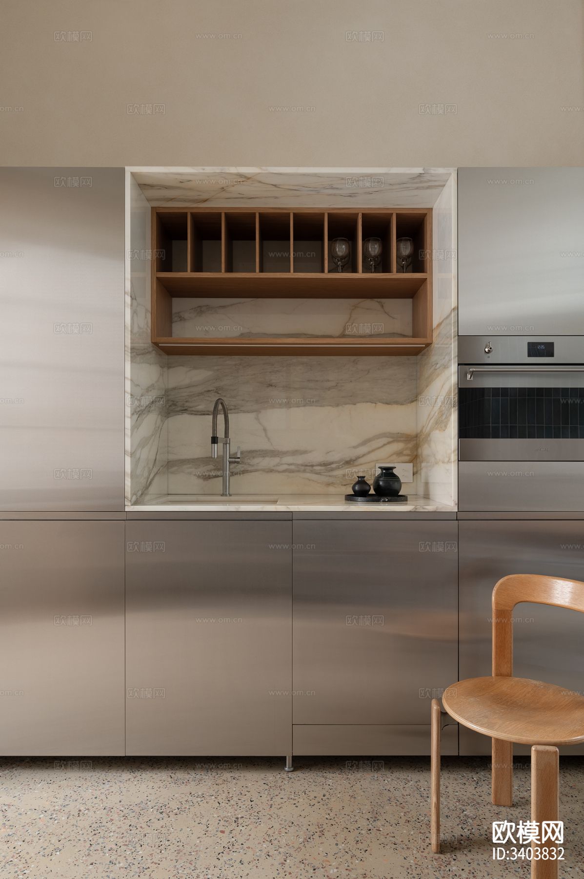 法式混搭风公寓装修效果图下载（渲染图2）