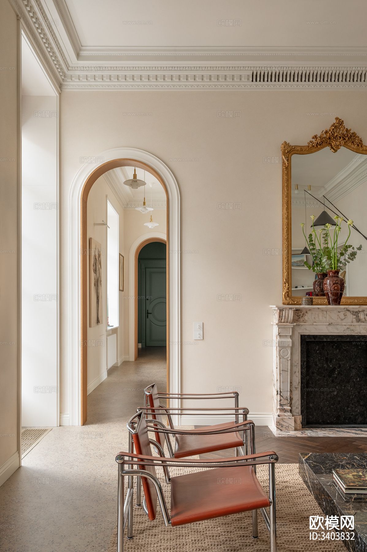 法式混搭风公寓装修效果图下载（渲染图15）