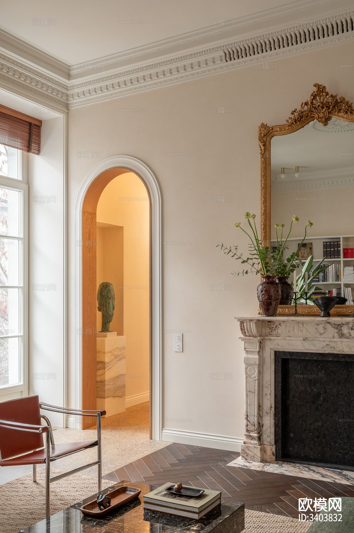 法式混搭风公寓装修效果图下载（渲染图13）