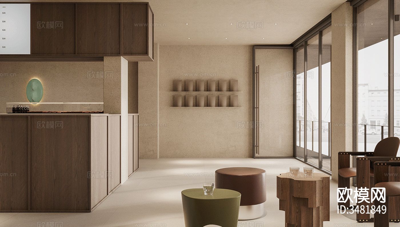 咖啡厅装修效果图下载（渲染图9）