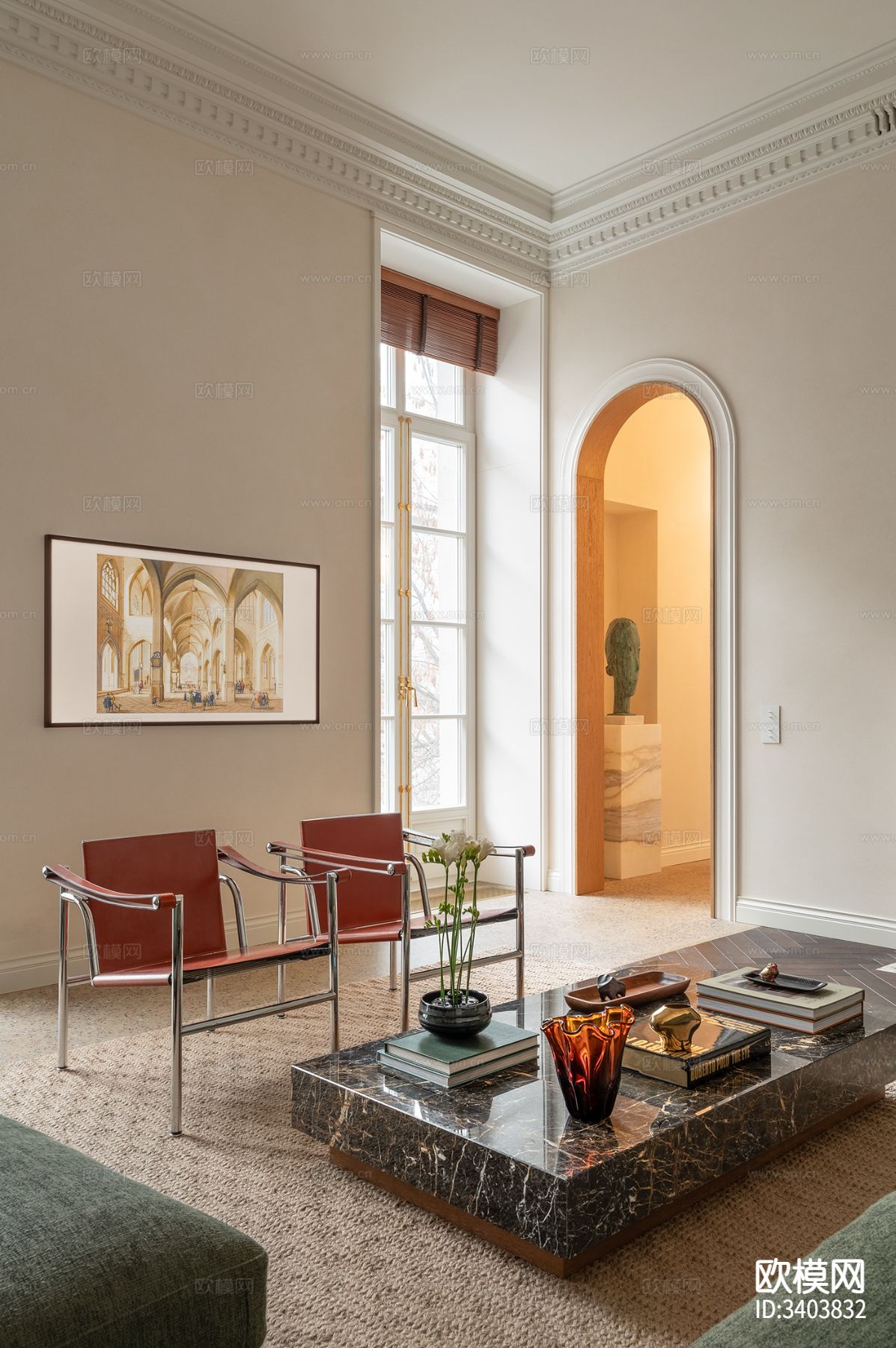 法式混搭风公寓装修效果图下载（渲染图14）