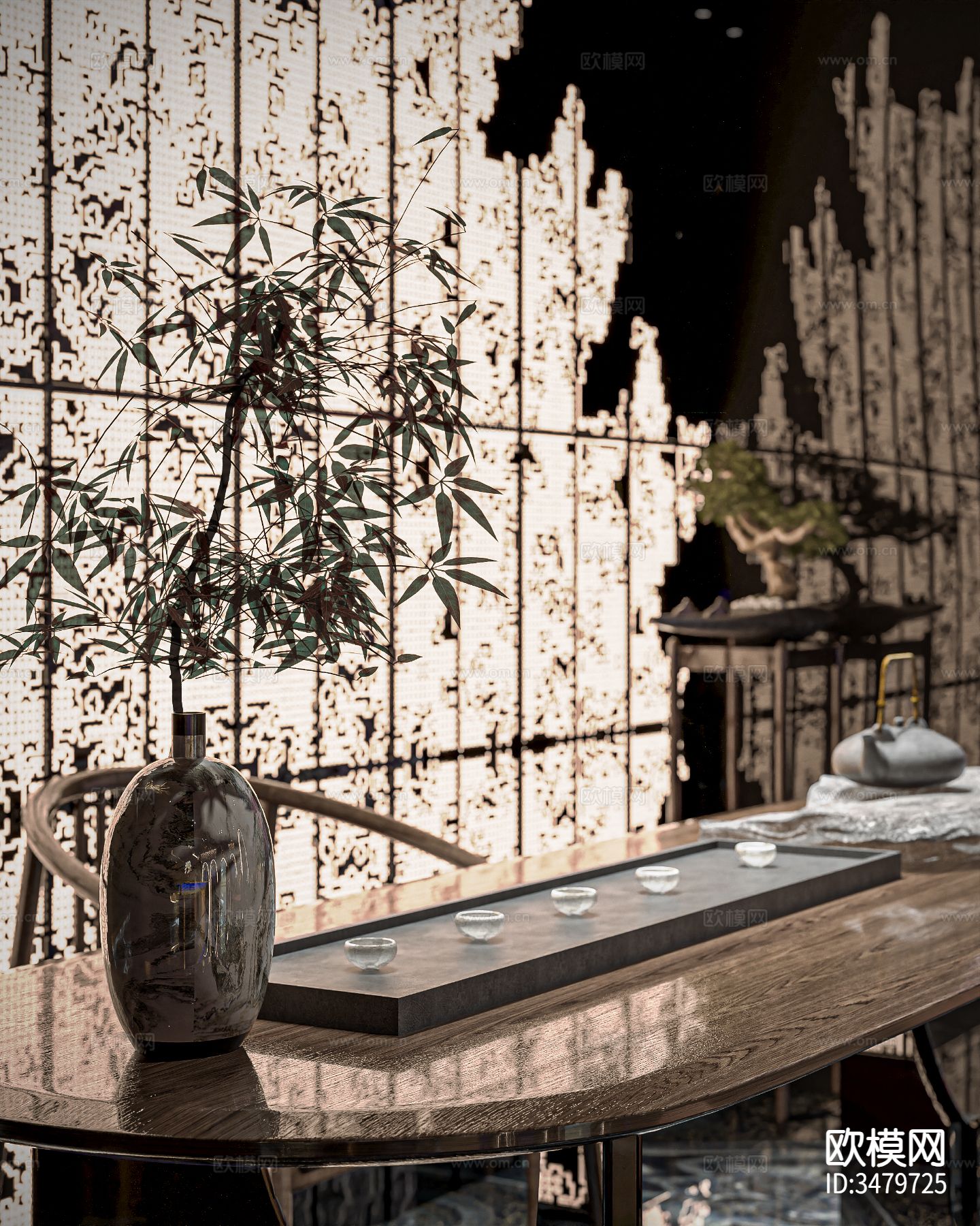 餐饮会所 西餐厅装修效果图下载（渲染图6）