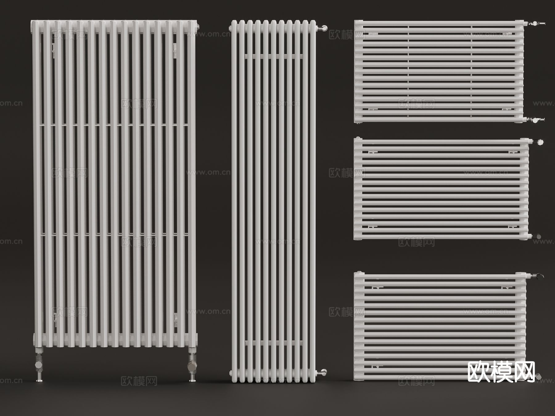 现代取暖器 暖气片 散热片3d模型