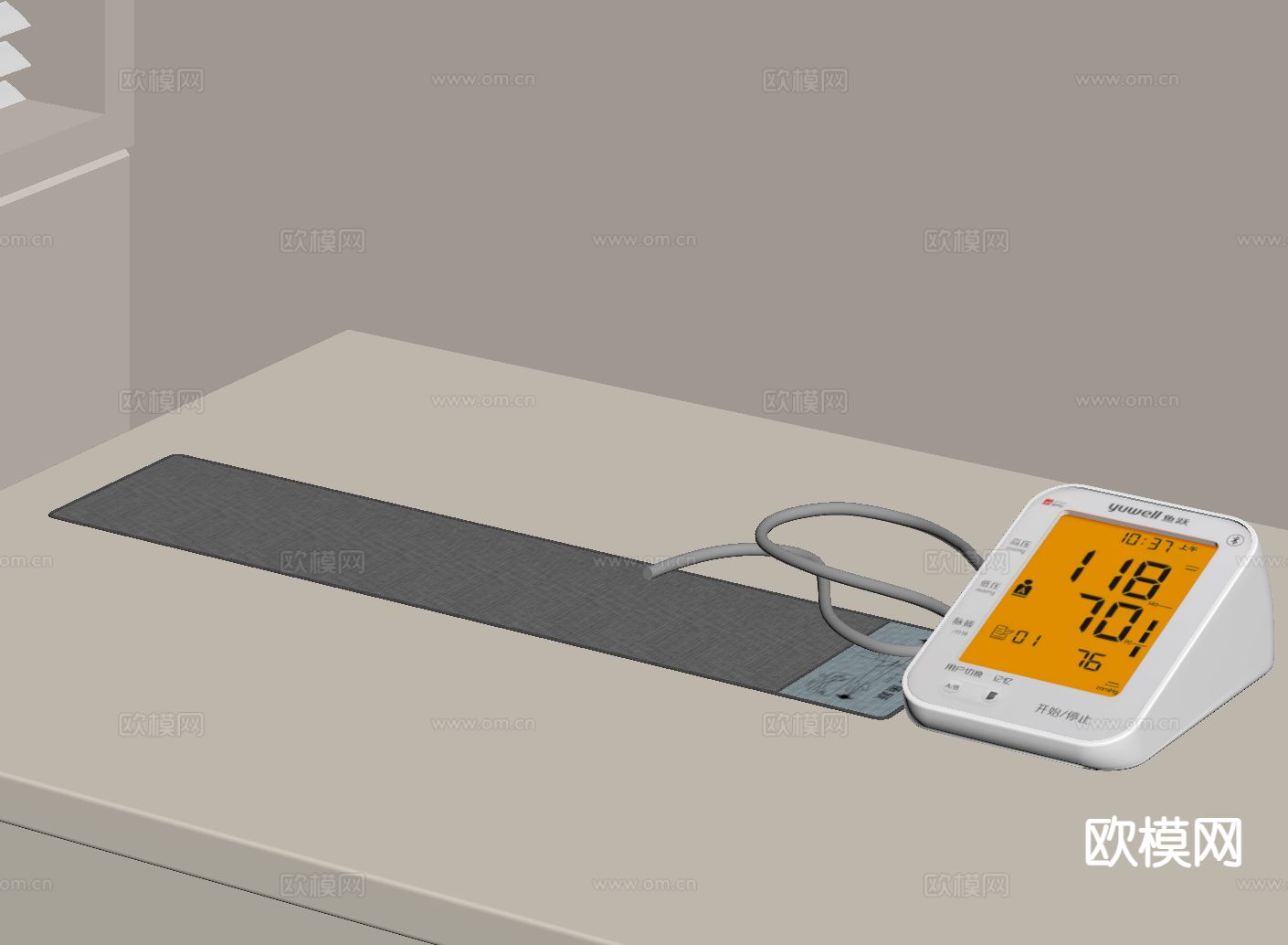 医疗器材 血压计su模型下载（渲染图1）