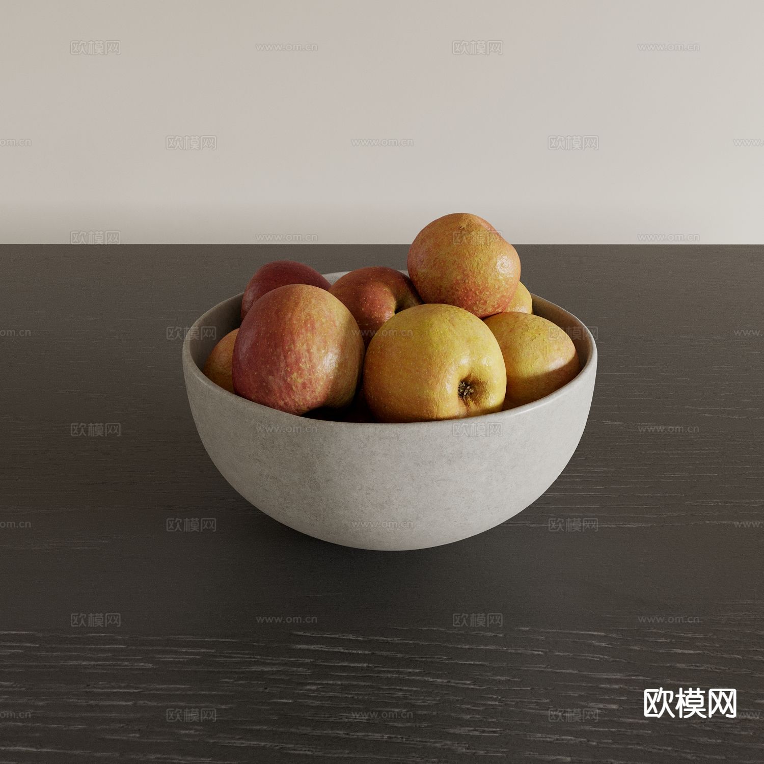 水果 果盘 食品  苹果3d模型