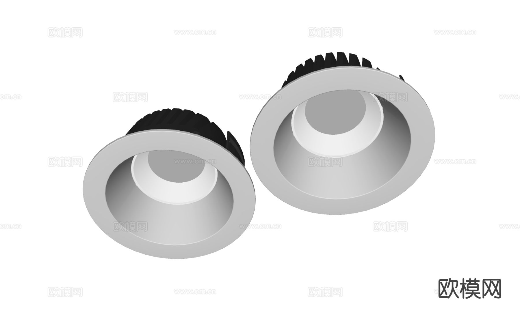 筒灯射灯su模型下载（渲染图1）