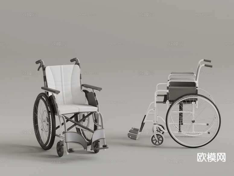 医疗器材 轮椅su模型下载(渲染图2)