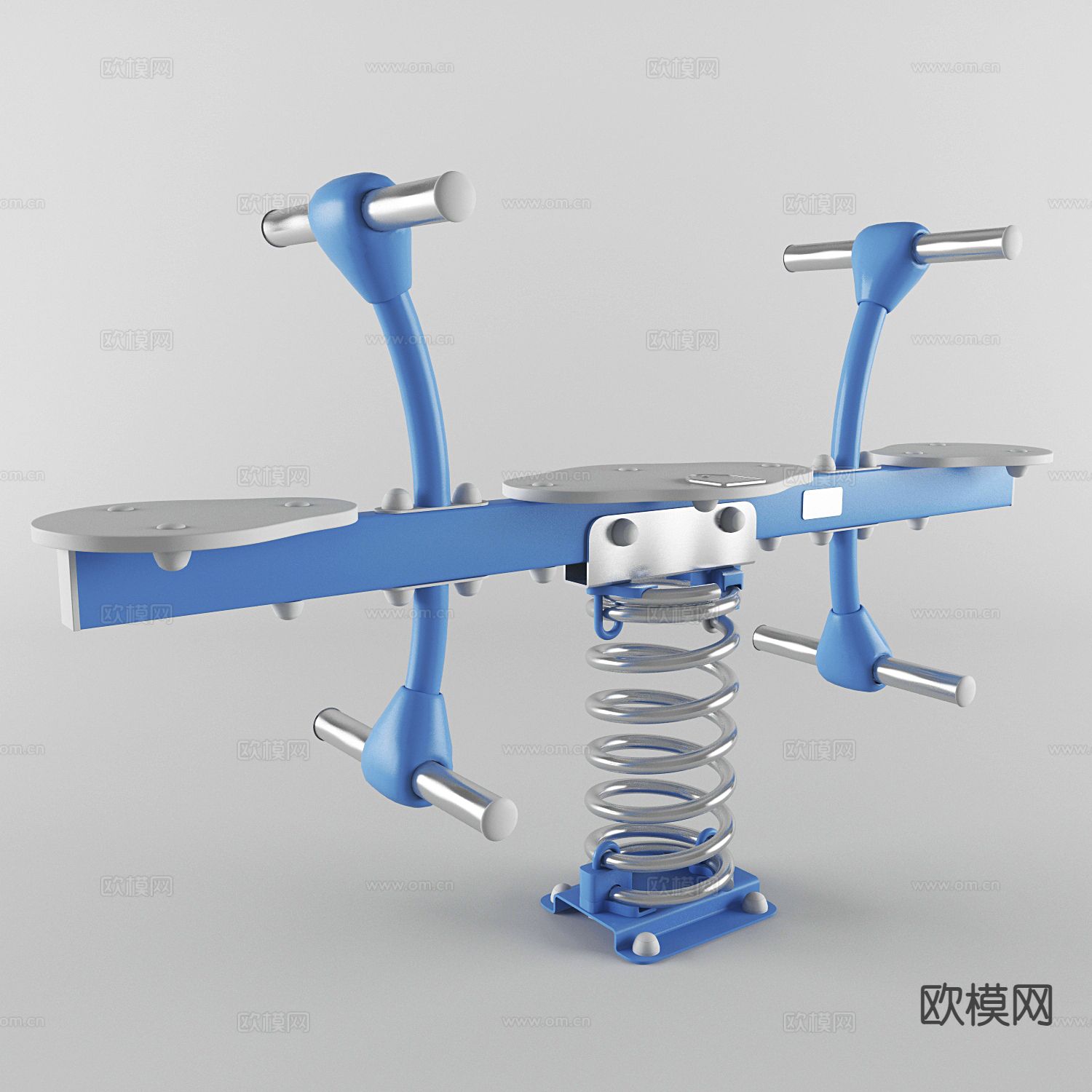 儿童跷跷板su模型下载（渲染图2）