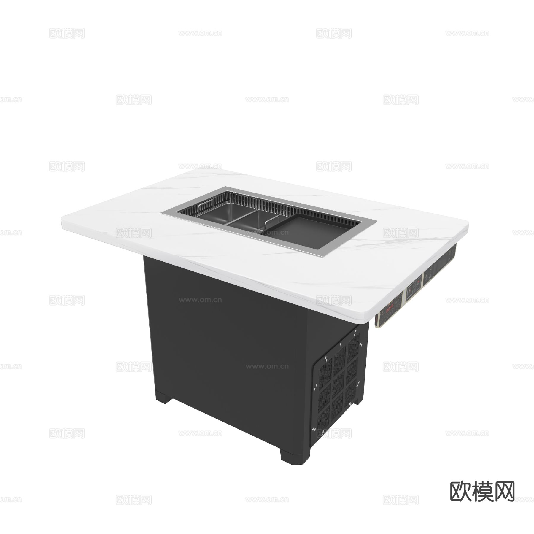 火锅桌 火锅炉子3d模型