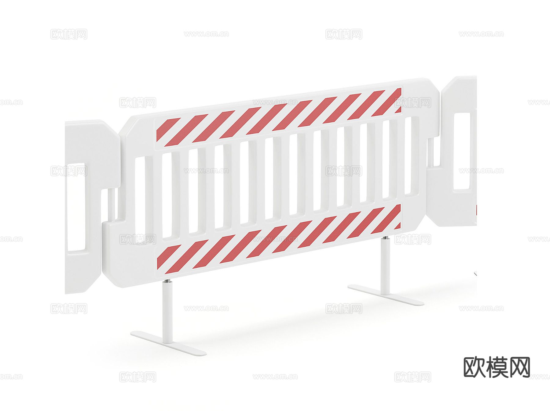 交通护栏 围栏 栏杆3d模型