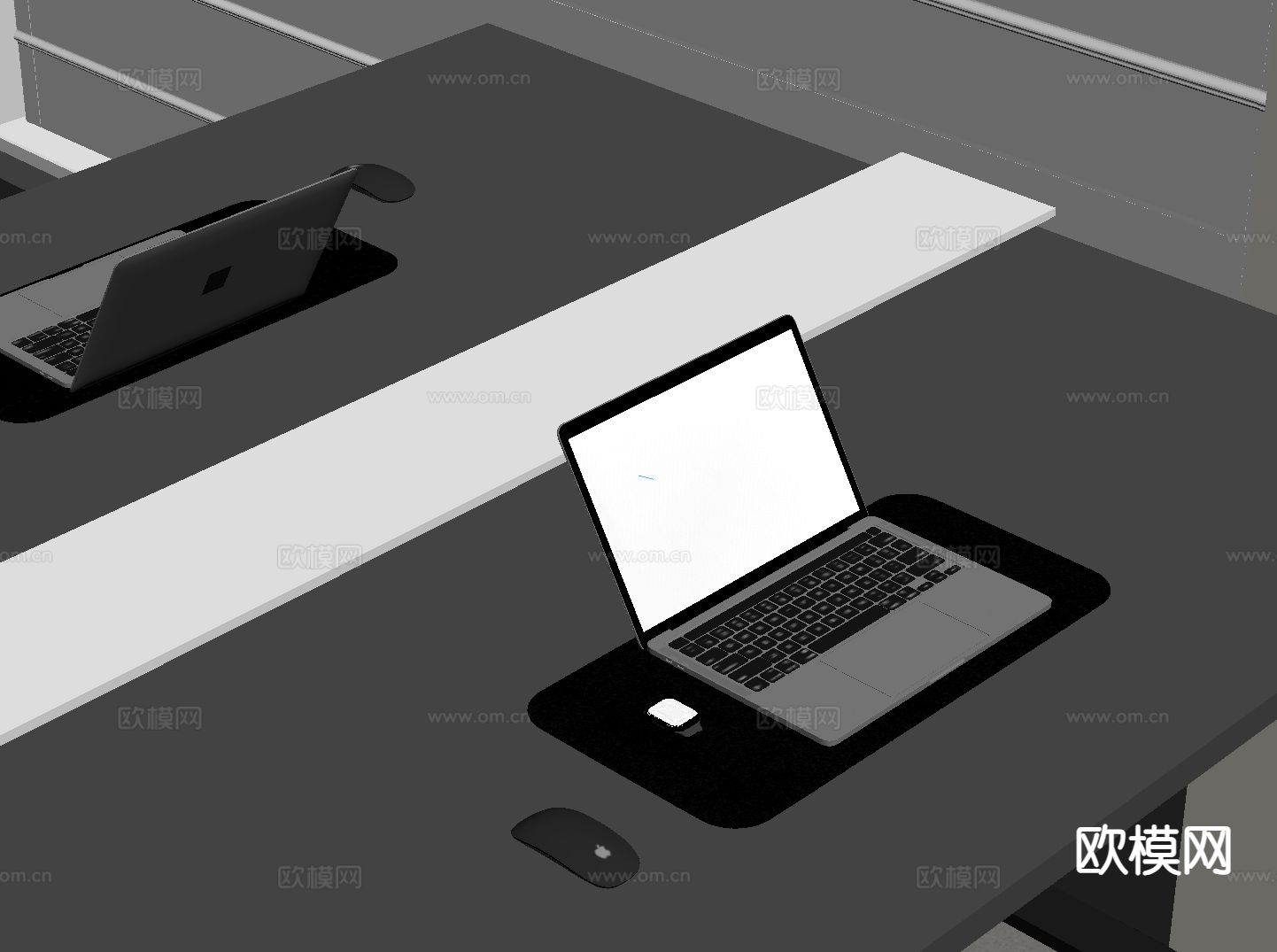 笔记本电脑 鼠标 手表su模型下载（渲染图1）