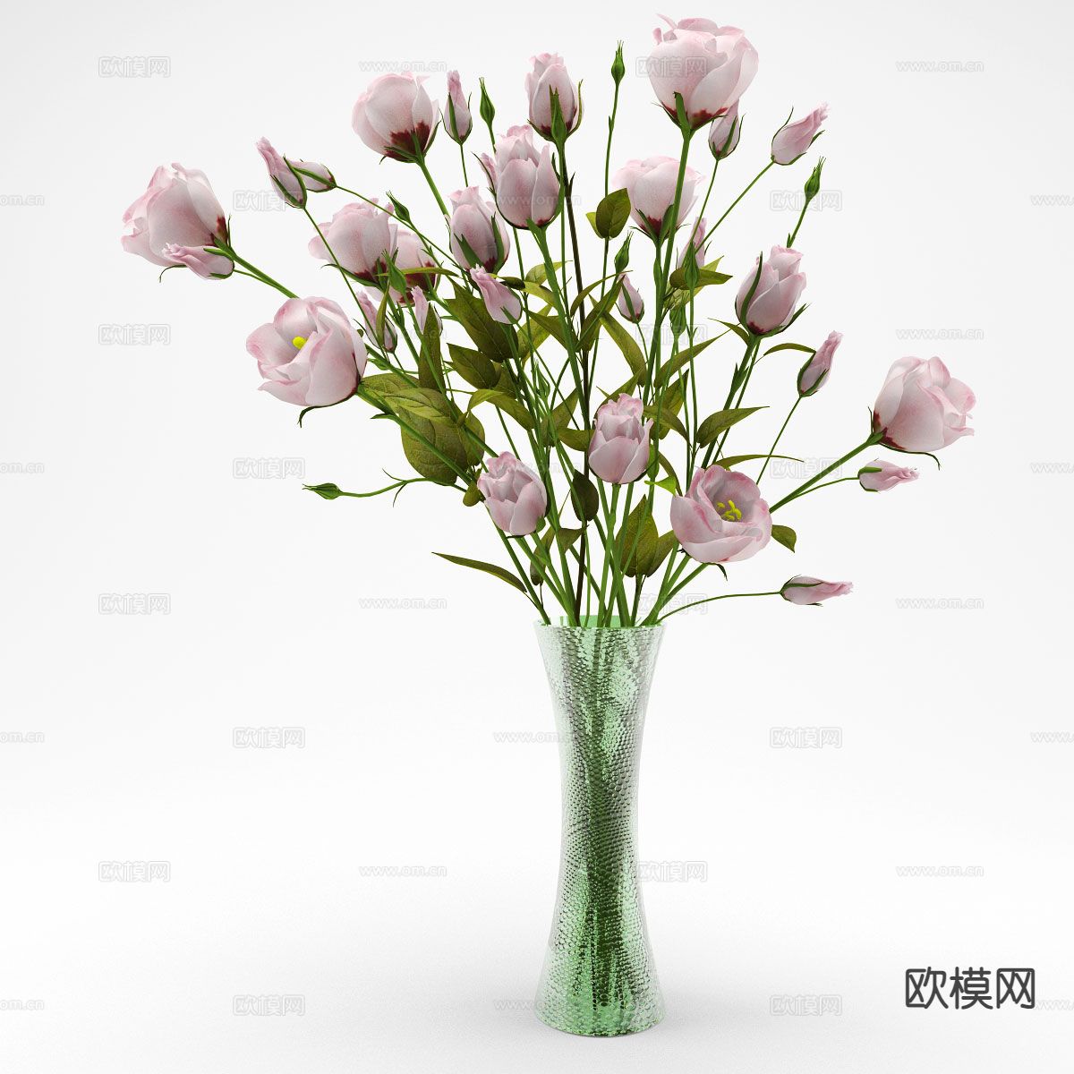 花瓶花艺 鲜花 插花3d模型