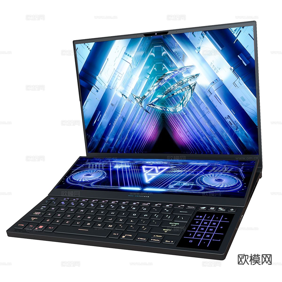 笔记本电脑3d模型下载（渲染图1）