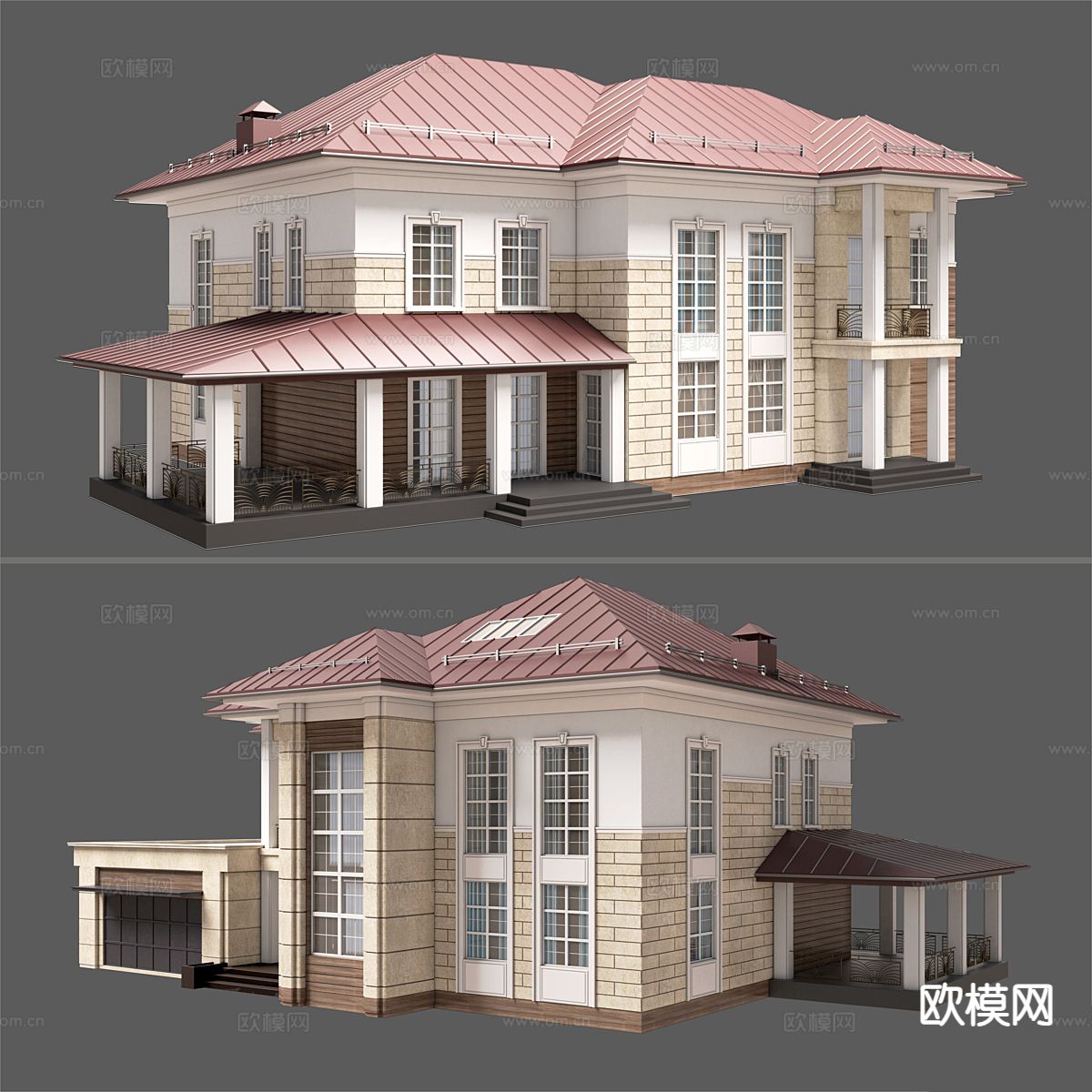 自建房 乡村别墅外观3d模型