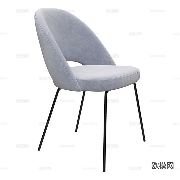 现代休闲椅3d模型下载