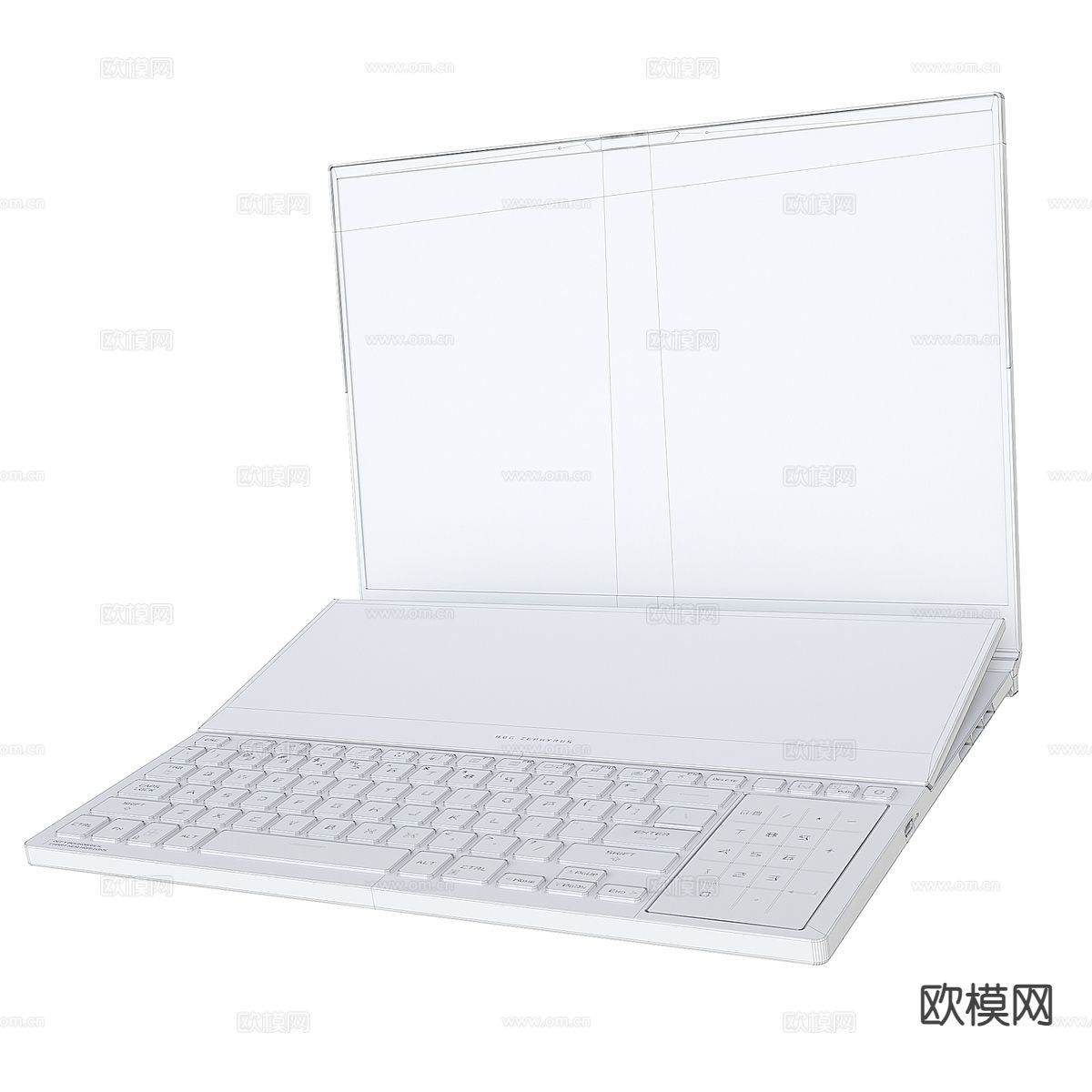 笔记本电脑3d模型下载（渲染图3）