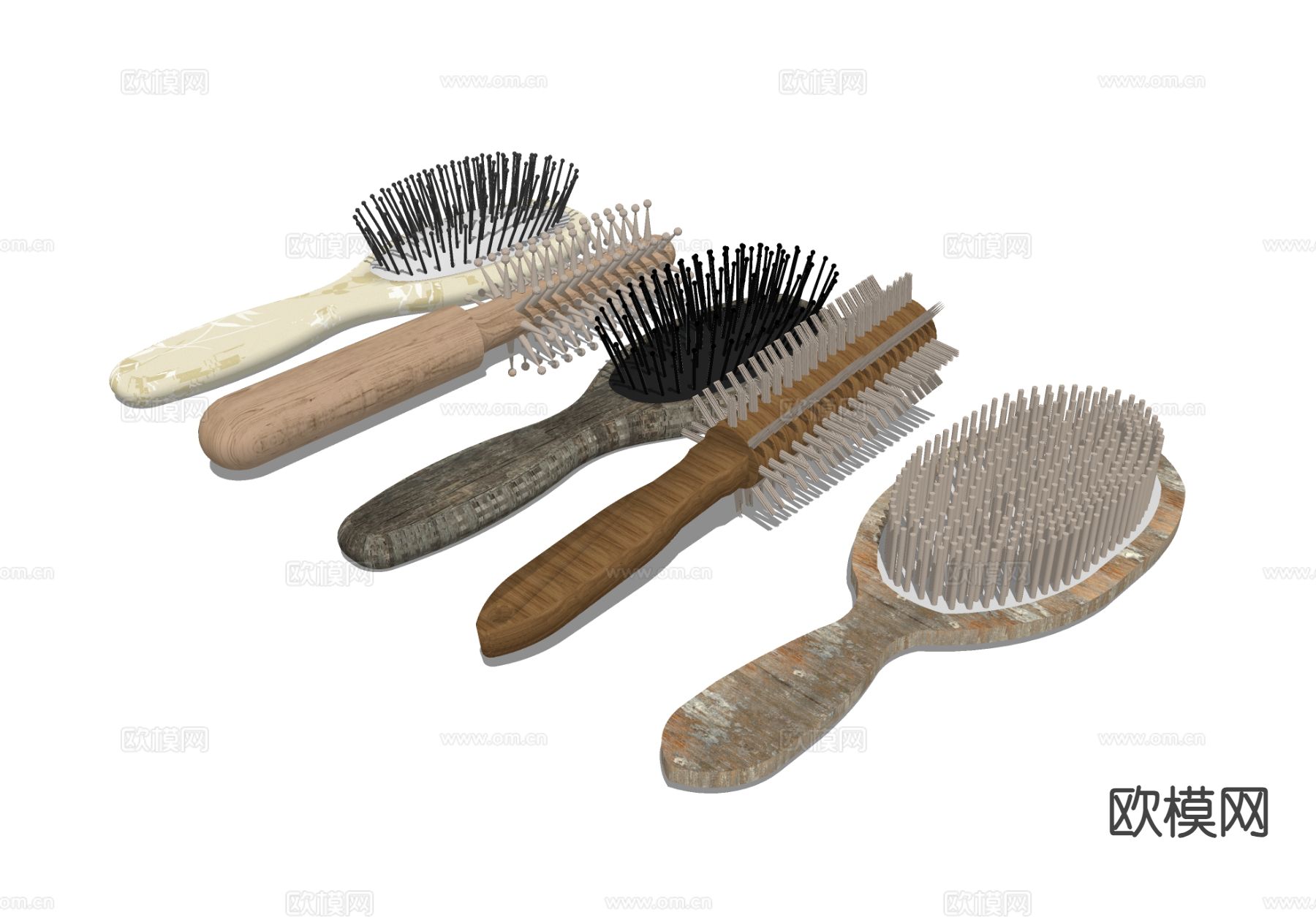 气垫梳子 头梳su模型下载（渲染图1）