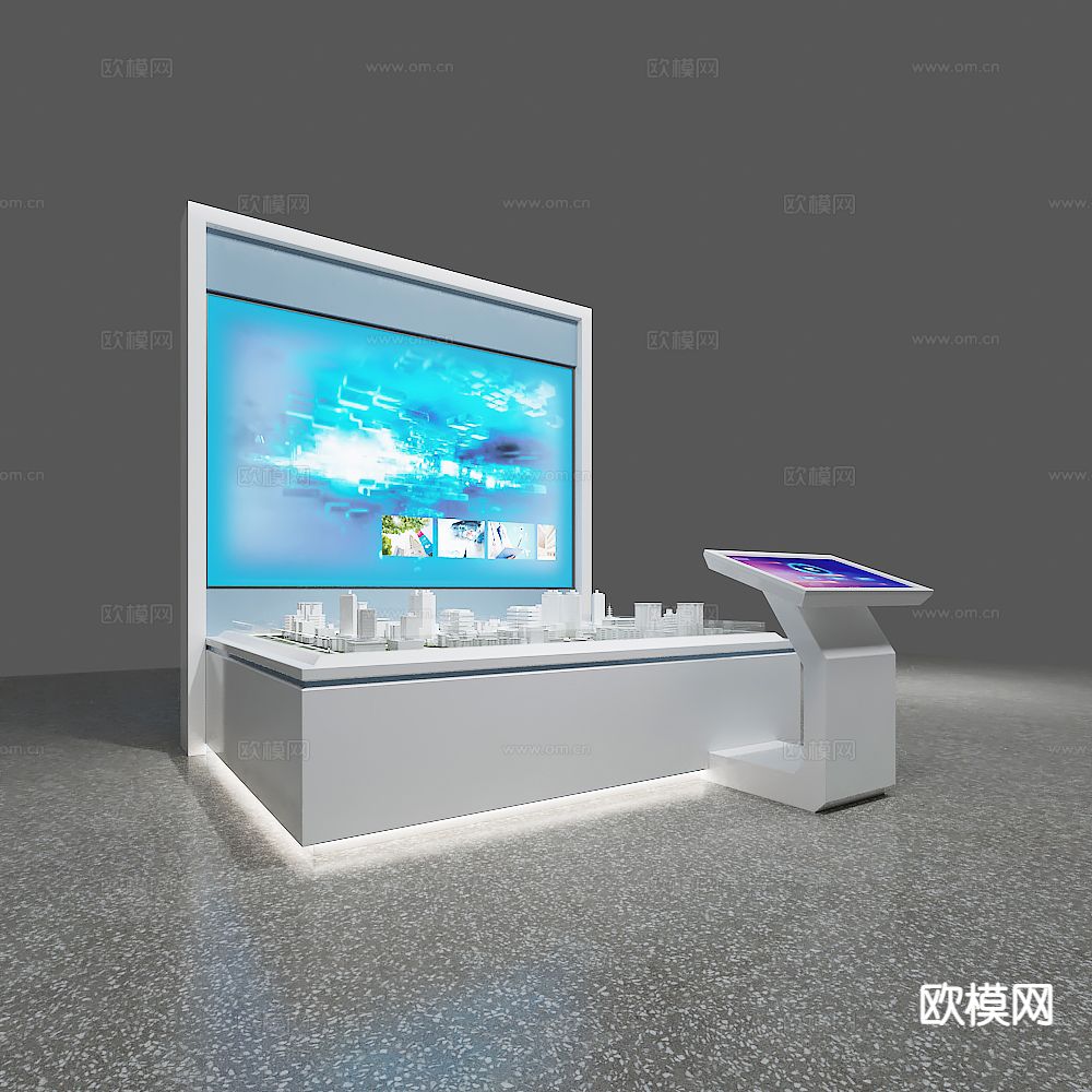 互动触摸电子沙盘3d模型