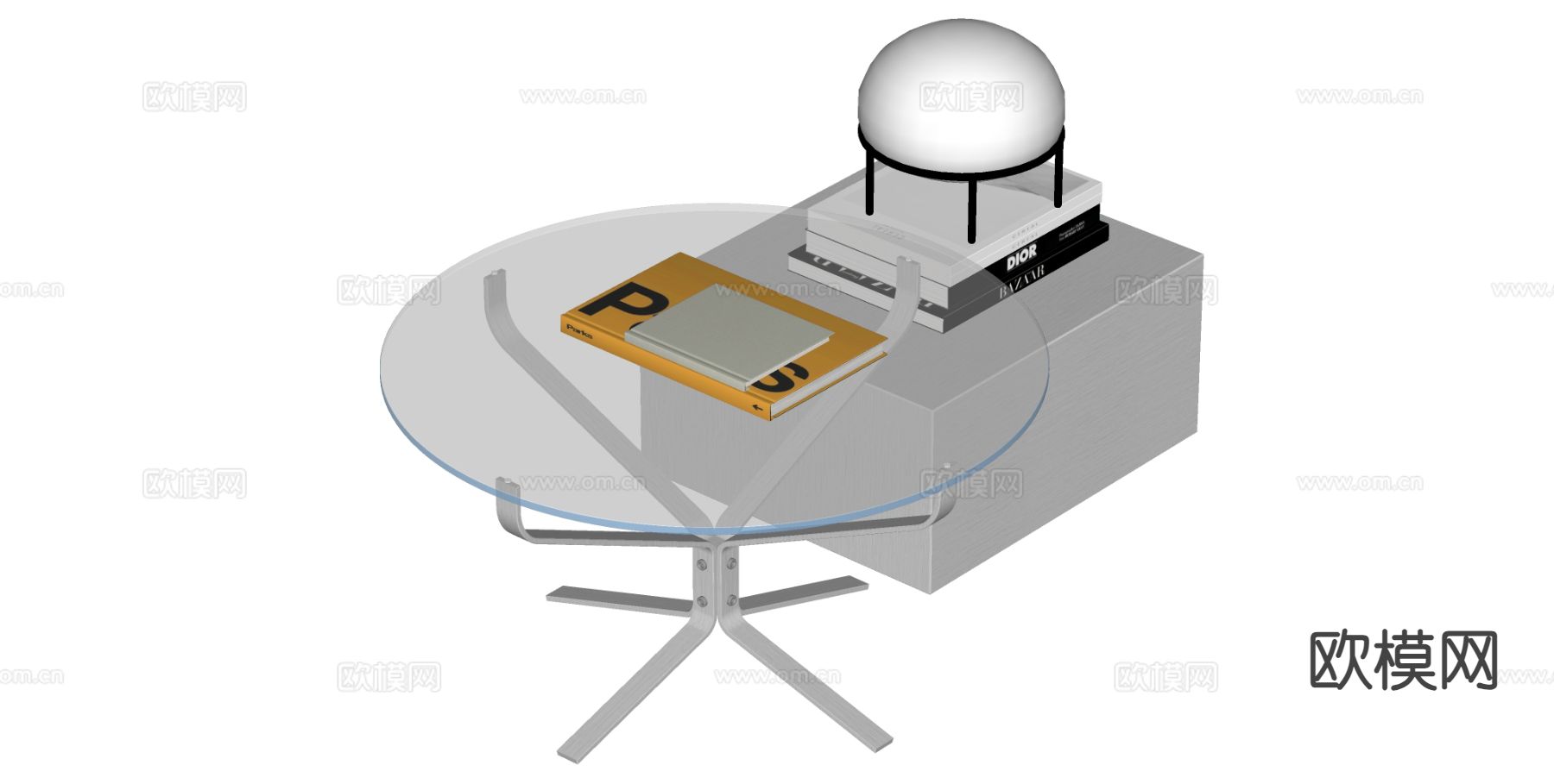 现代茶几 玻璃茶几su模型
