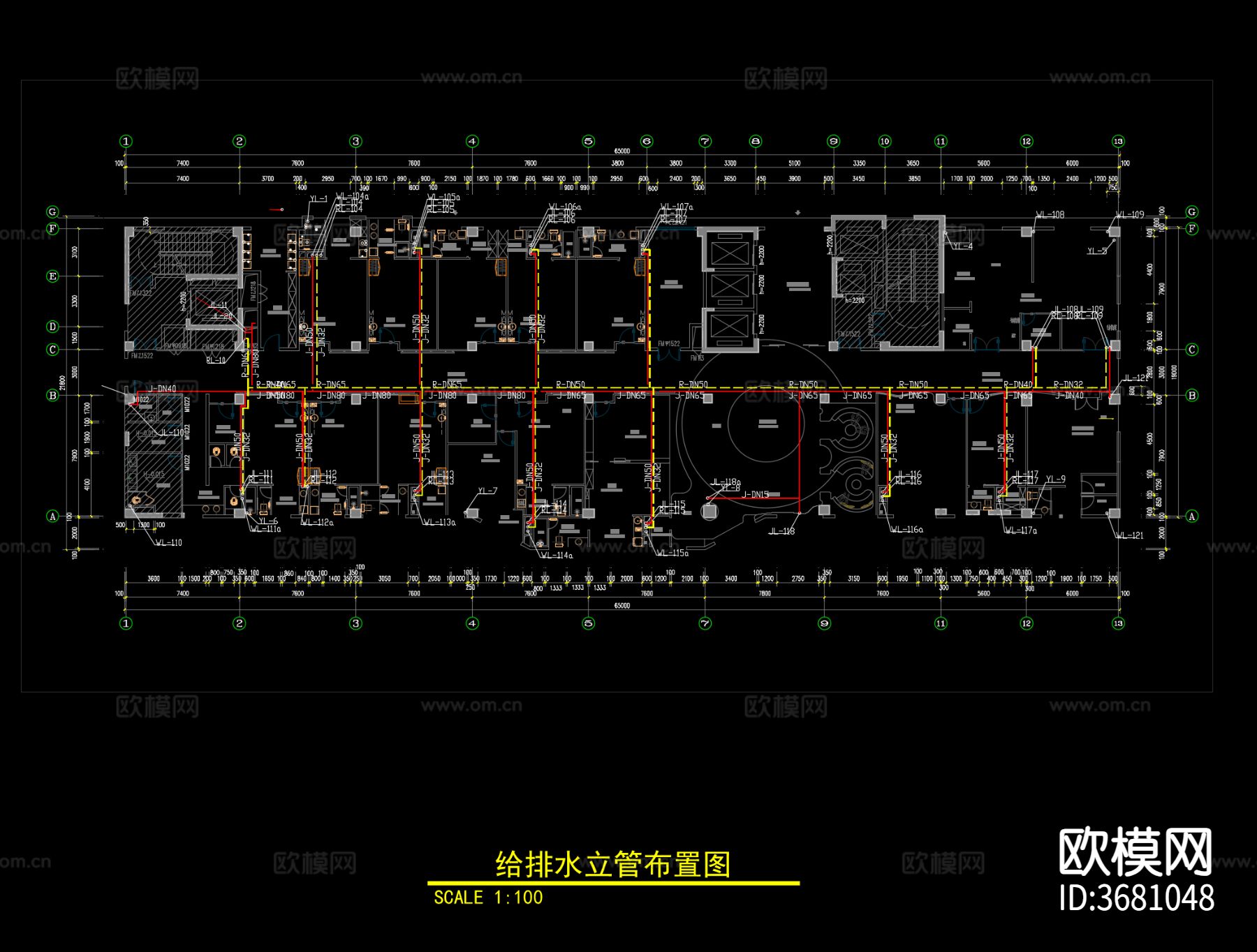 妇幼保健院-机电系统图cad施工图